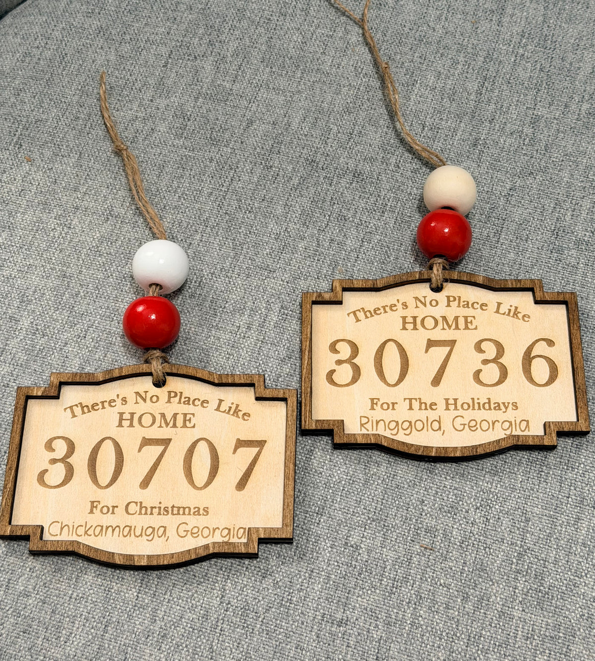 Custom Christmas Ornament, Zip Code City State, Engraved Christmas Ornament (1, for Christmas)