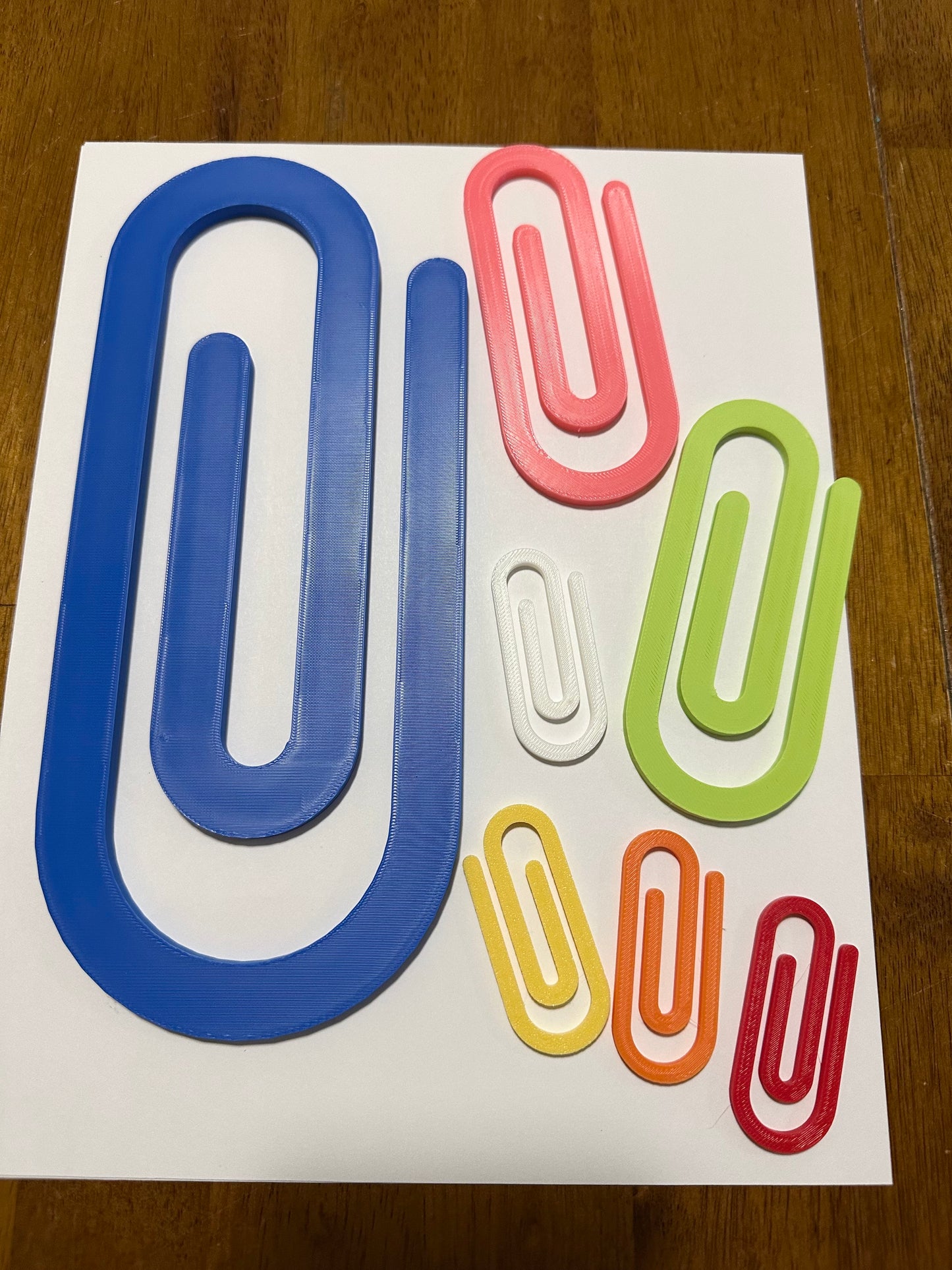 Jumbo Plastic Heavy Duty Paper Clips, Teacher Appreciation Gift, Design for Office Classroom Gift, School Supplies
