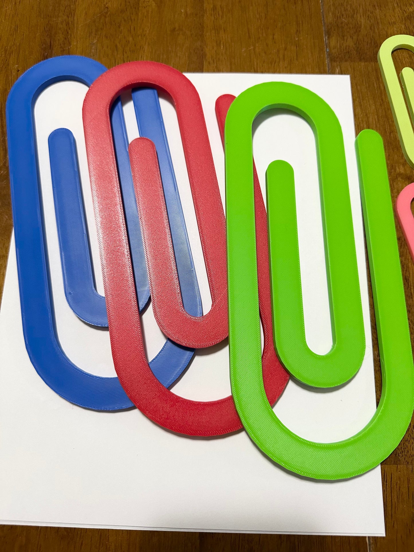 Jumbo Plastic Heavy Duty Paper Clips, Teacher Appreciation Gift, Design for Office Classroom Gift, School Supplies