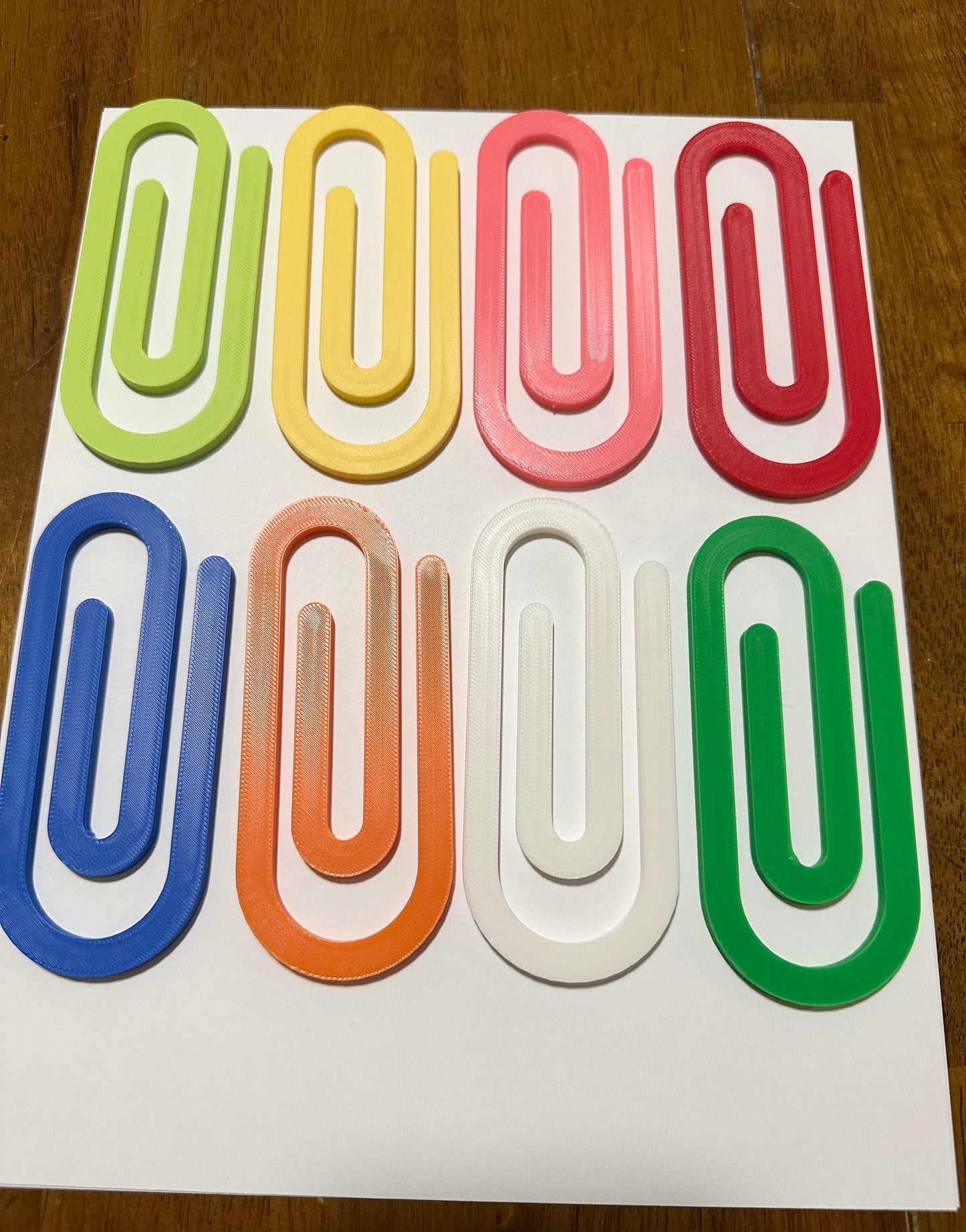 Jumbo Plastic Heavy Duty Paper Clips, Teacher Appreciation Gift, Design for Office Classroom Gift, School Supplies