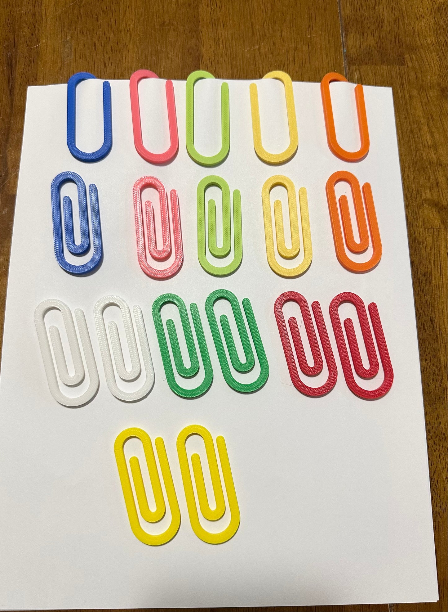 Jumbo Plastic Heavy Duty Paper Clips, Teacher Appreciation Gift, Design for Office Classroom Gift, School Supplies