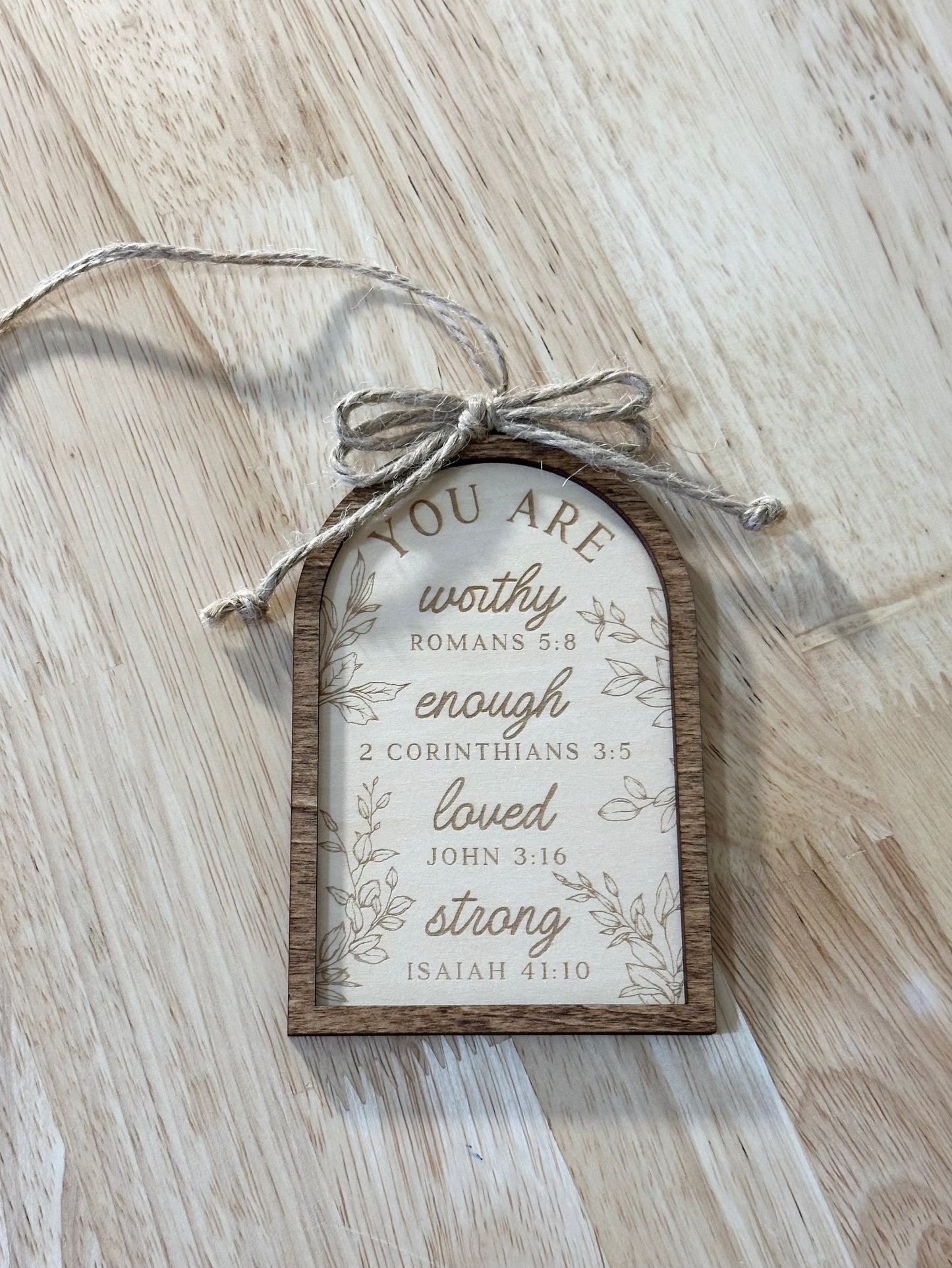 Bible Verse Christmas Ornament, Handmade Christmas Ornament, Christian Ornament