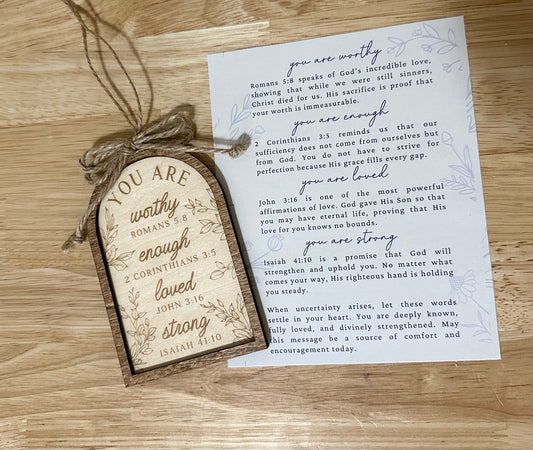 Bible Verse Christmas Ornament, Handmade Christmas Ornament, Christian Ornament