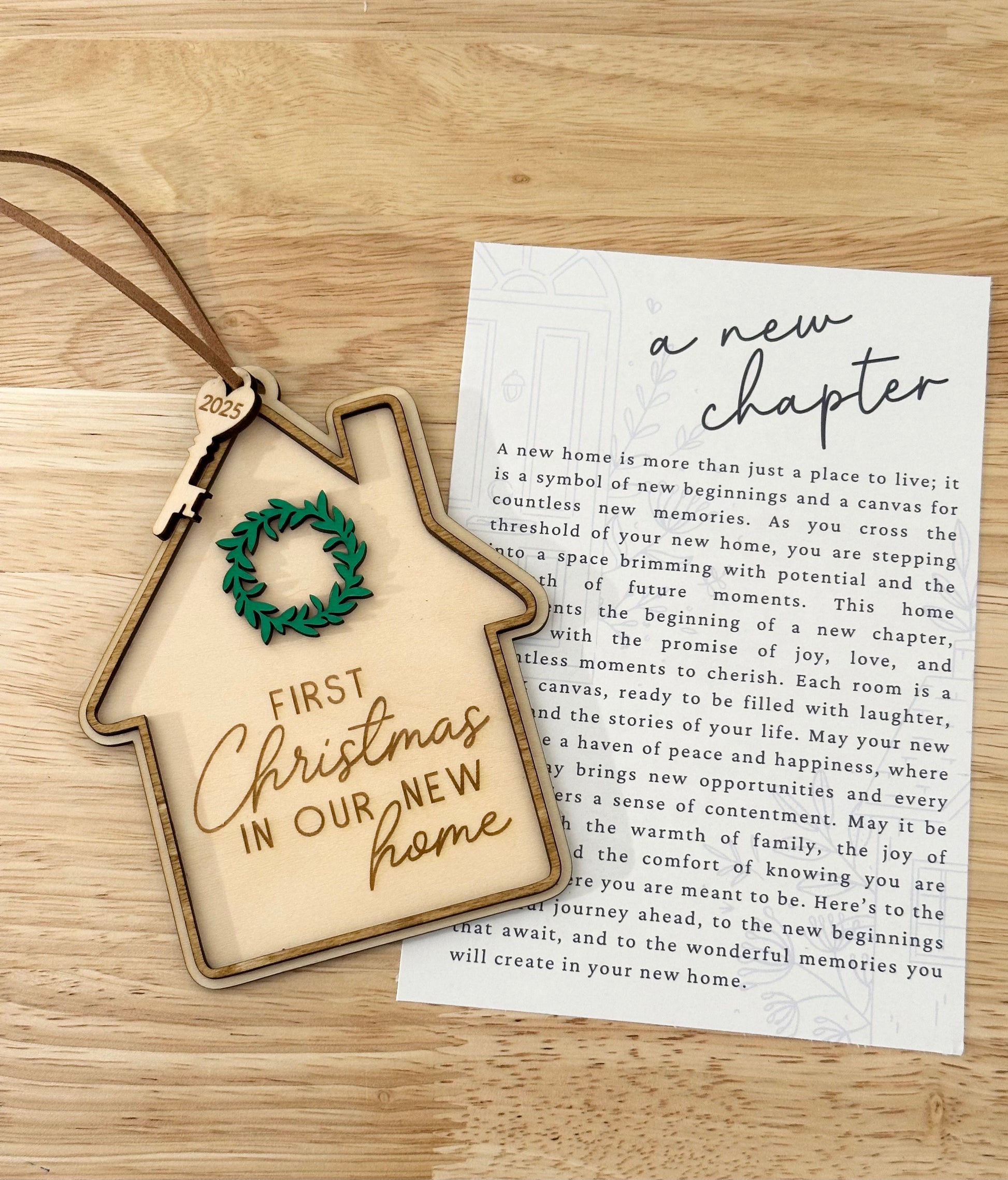 New Home Christmas Ornament, Gift ornament, New home ornament, Christmas gift