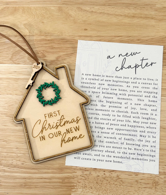 New Home Christmas Ornament, Gift ornament, New home ornament, Christmas gift