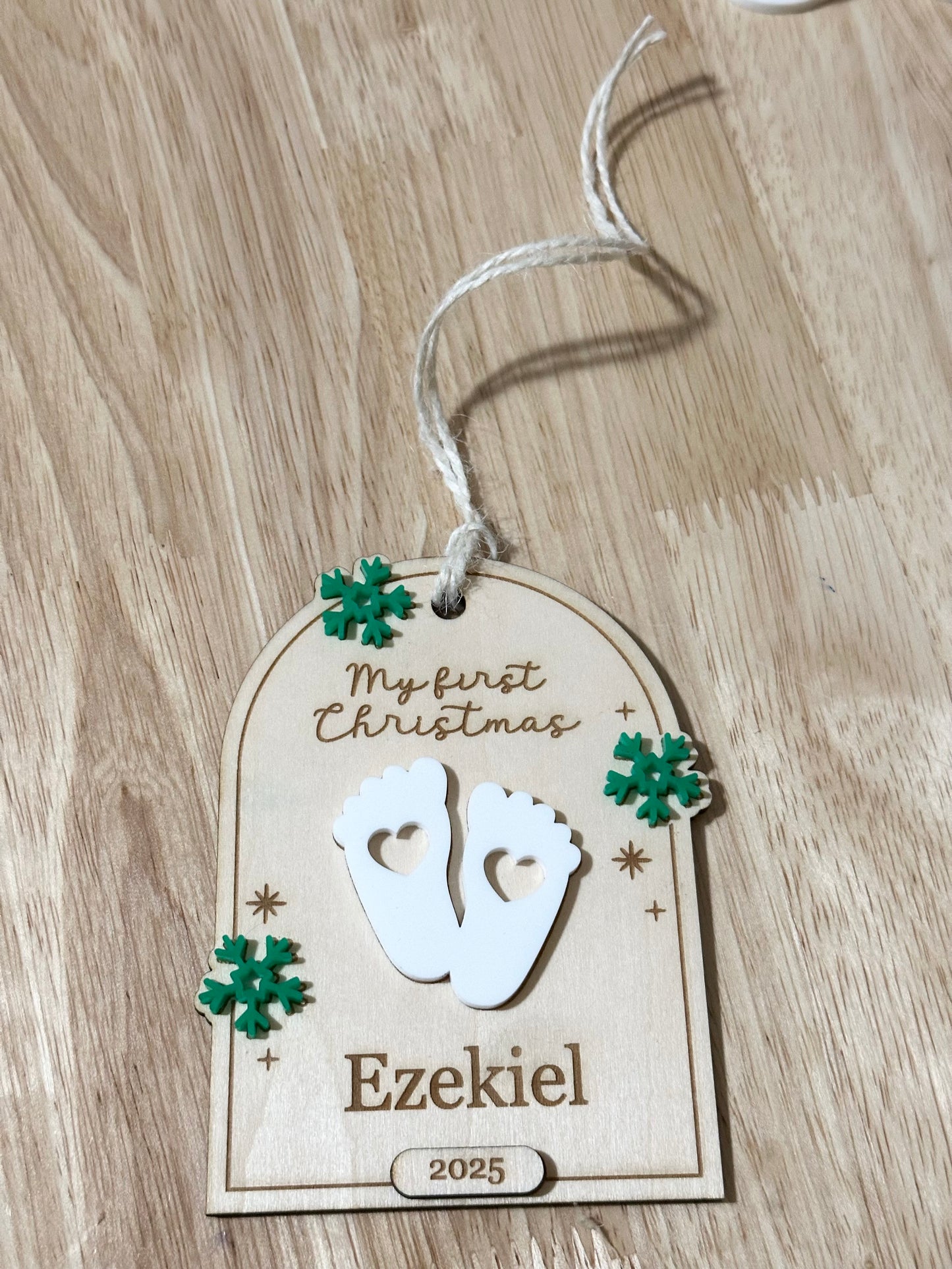 My first Christmas Ornament, Baby first Christmas ornament, new baby ornament