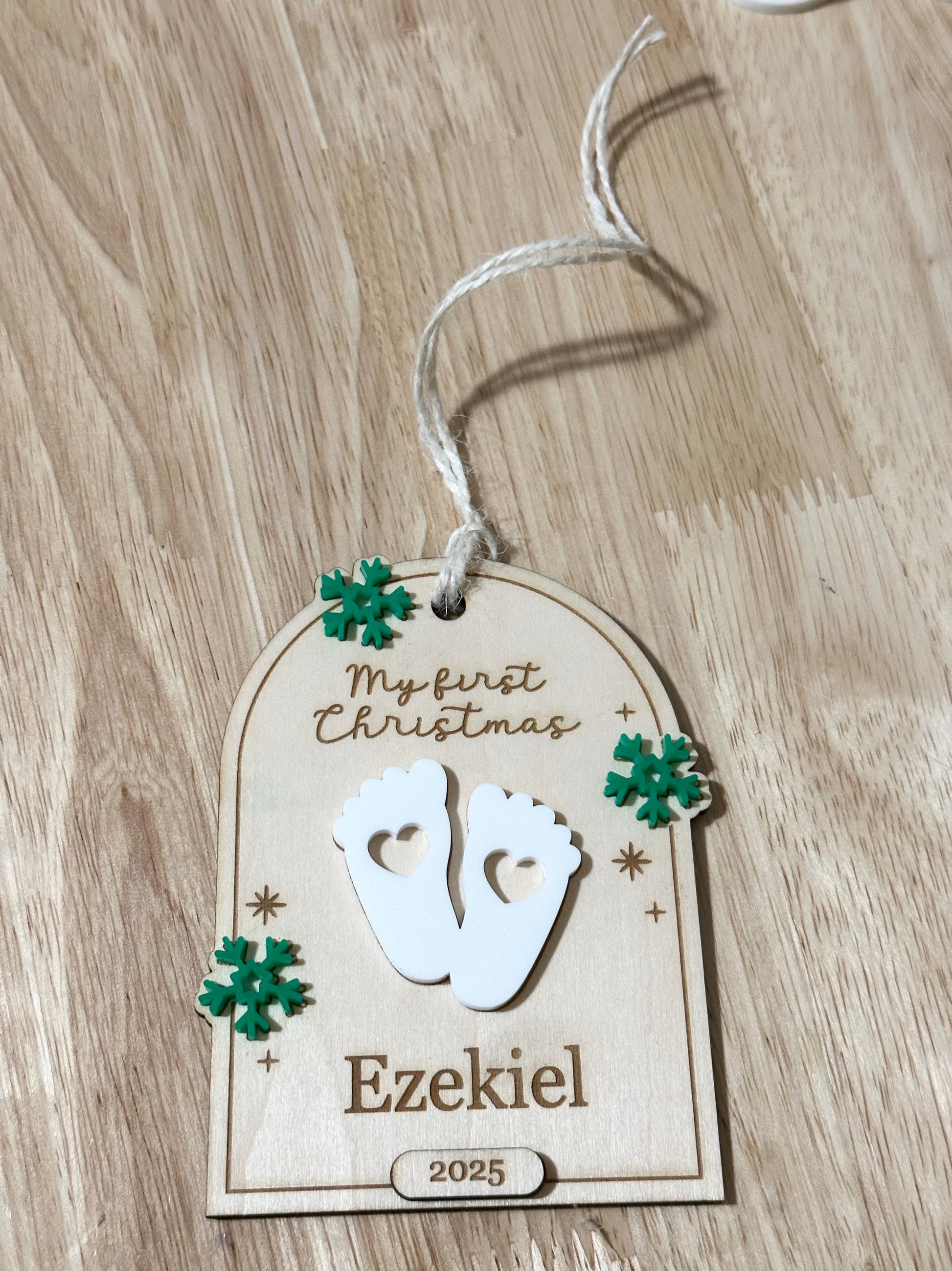 My first Christmas Ornament, Baby first Christmas ornament, new baby ornament