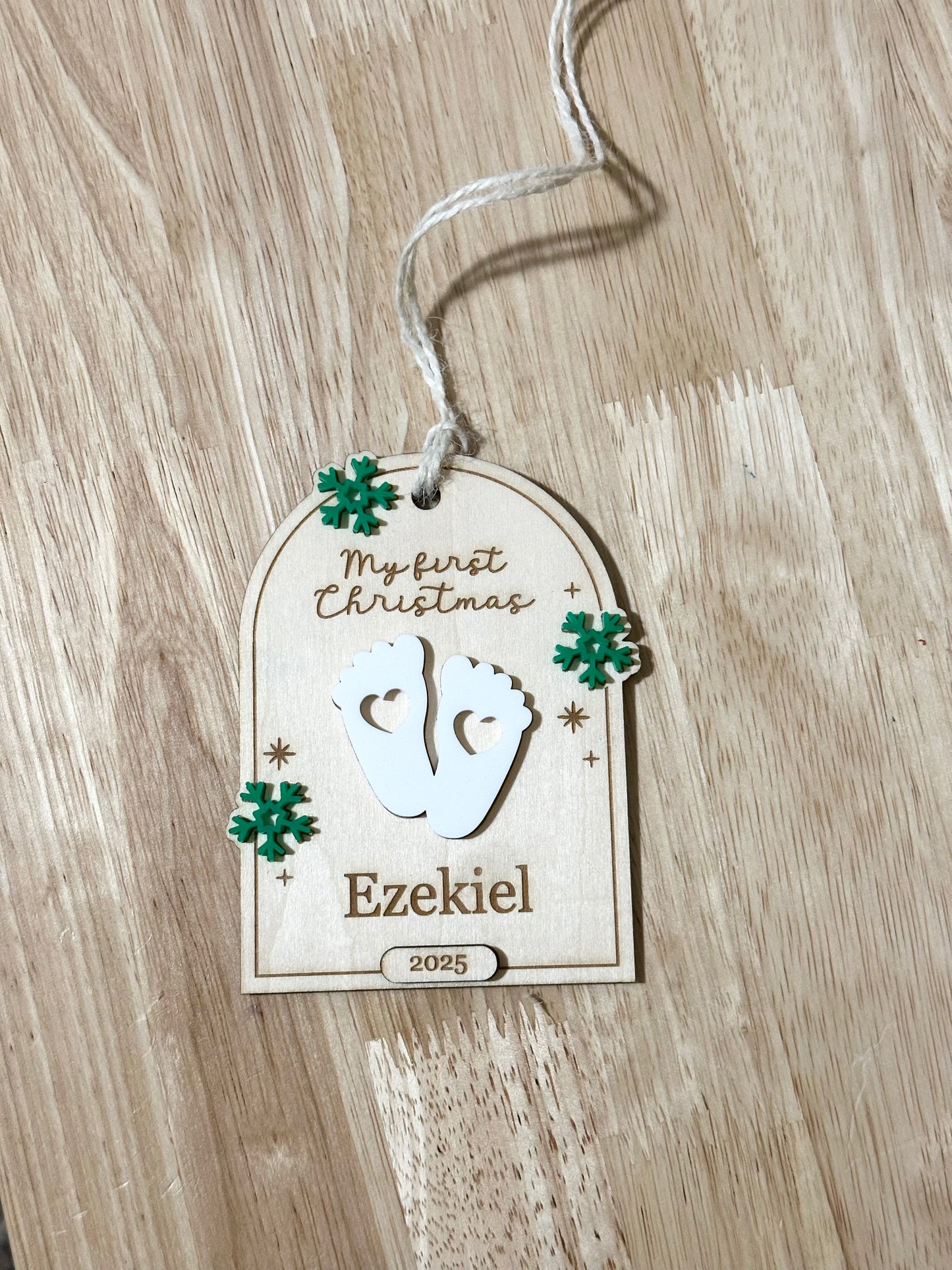 My first Christmas Ornament, Baby first Christmas ornament, new baby ornament