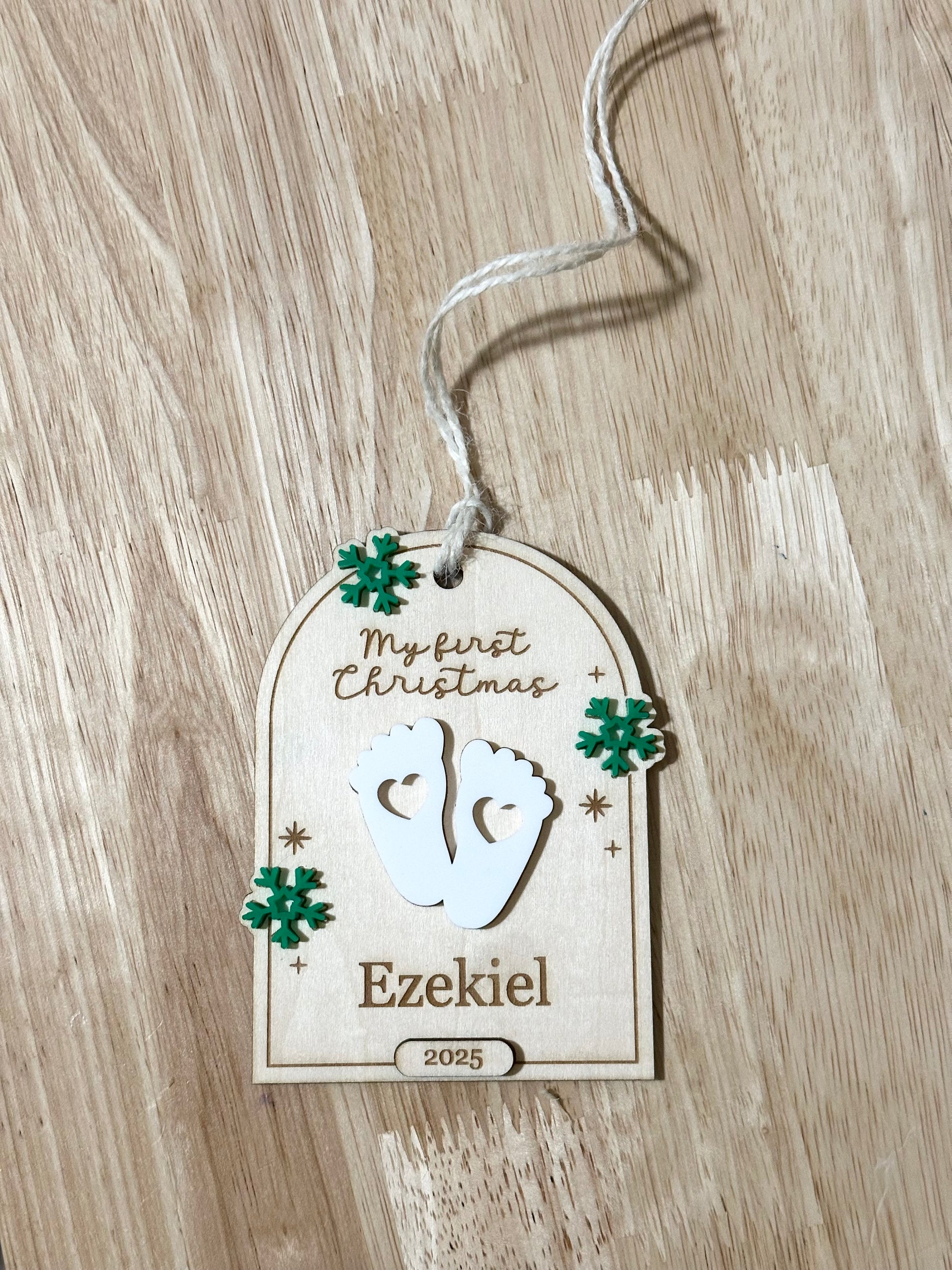 My first Christmas Ornament, Baby first Christmas ornament, new baby ornament