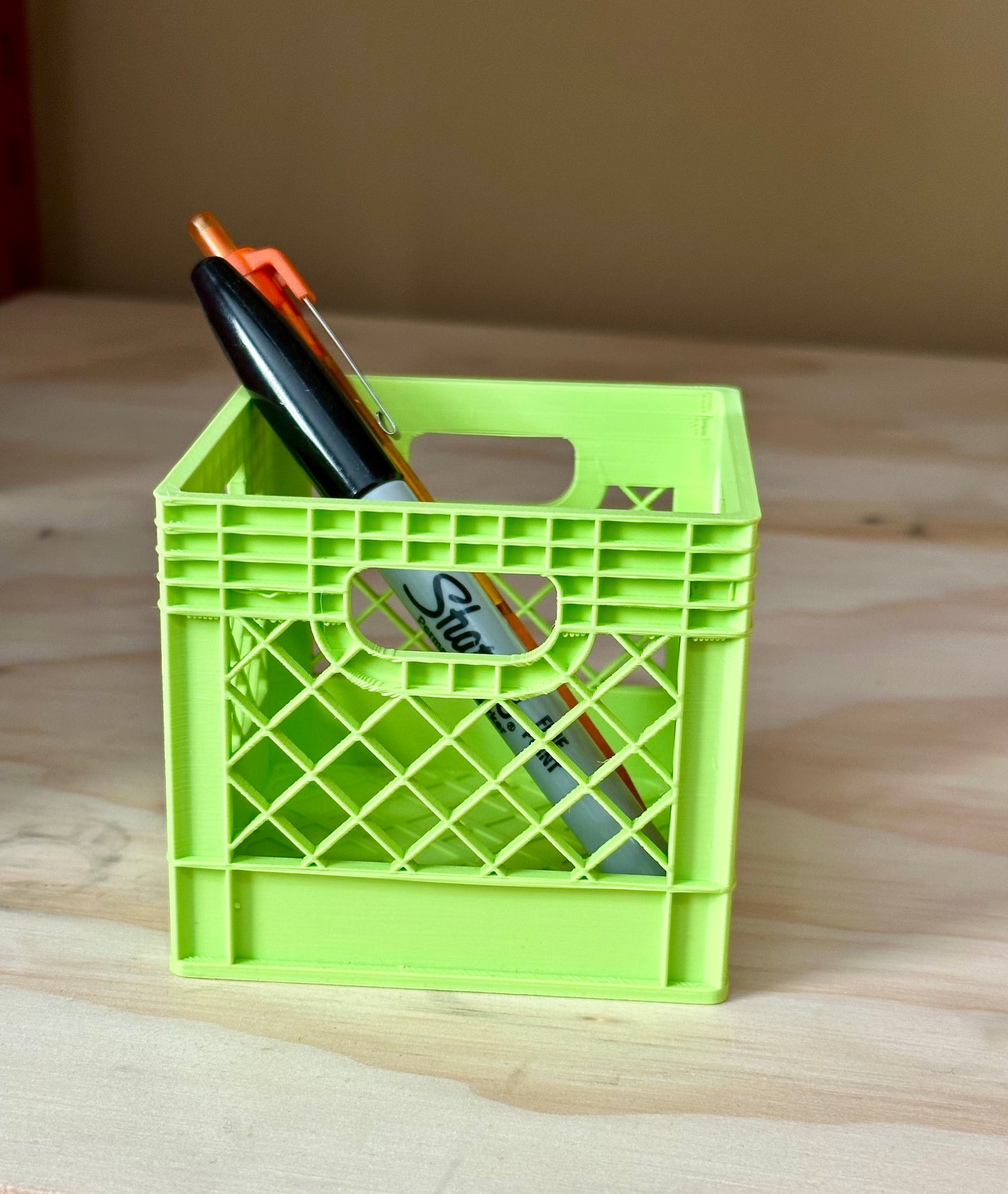 Mini Milk Crate/ pen holder/milk crate/ Desk Organization/Toy Storage/New colors