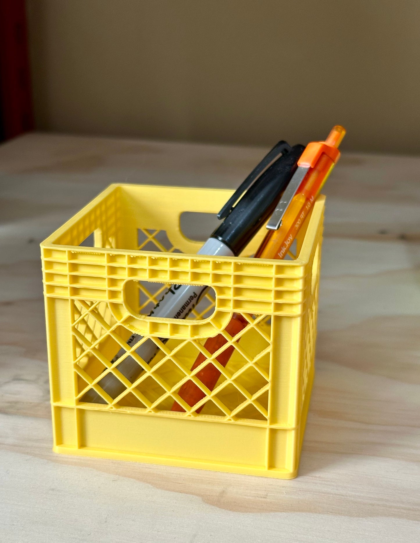 Mini Milk Crate/ pen holder/milk crate/ Desk Organization/Toy Storage/New colors