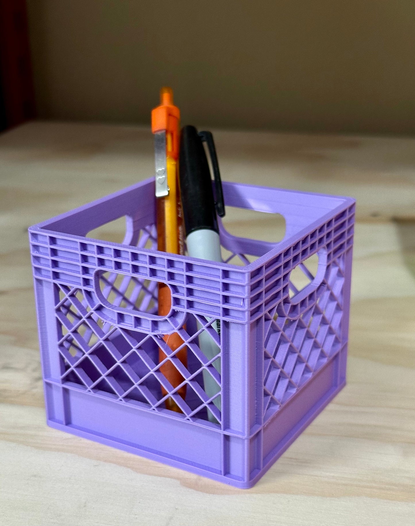 Mini Milk Crate/ pen holder/milk crate/ Desk Organization/Toy Storage/New colors