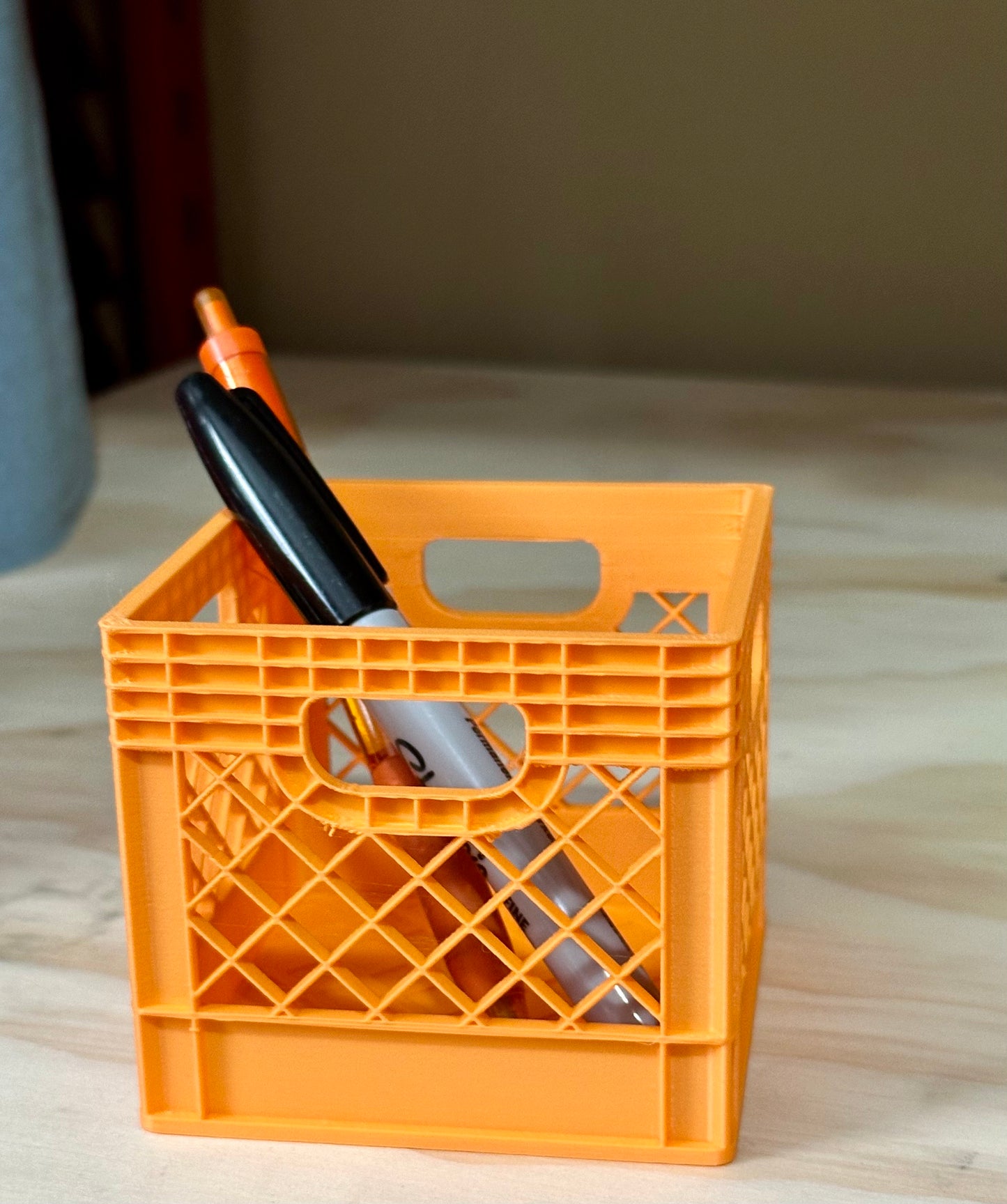 Mini Milk Crate/ pen holder/milk crate/ Desk Organization/Toy Storage/New colors