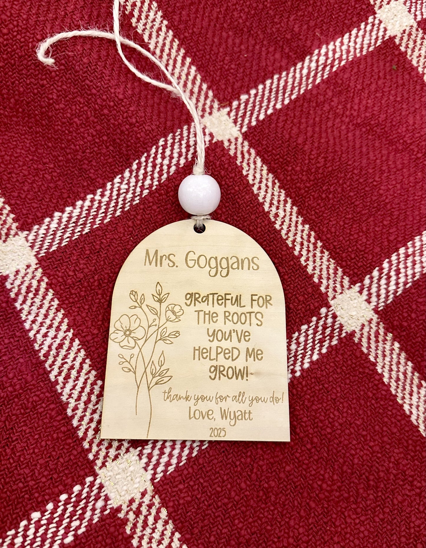 Teacher Christmas Ornament, personalized teacher gift, teacher Christmas gift