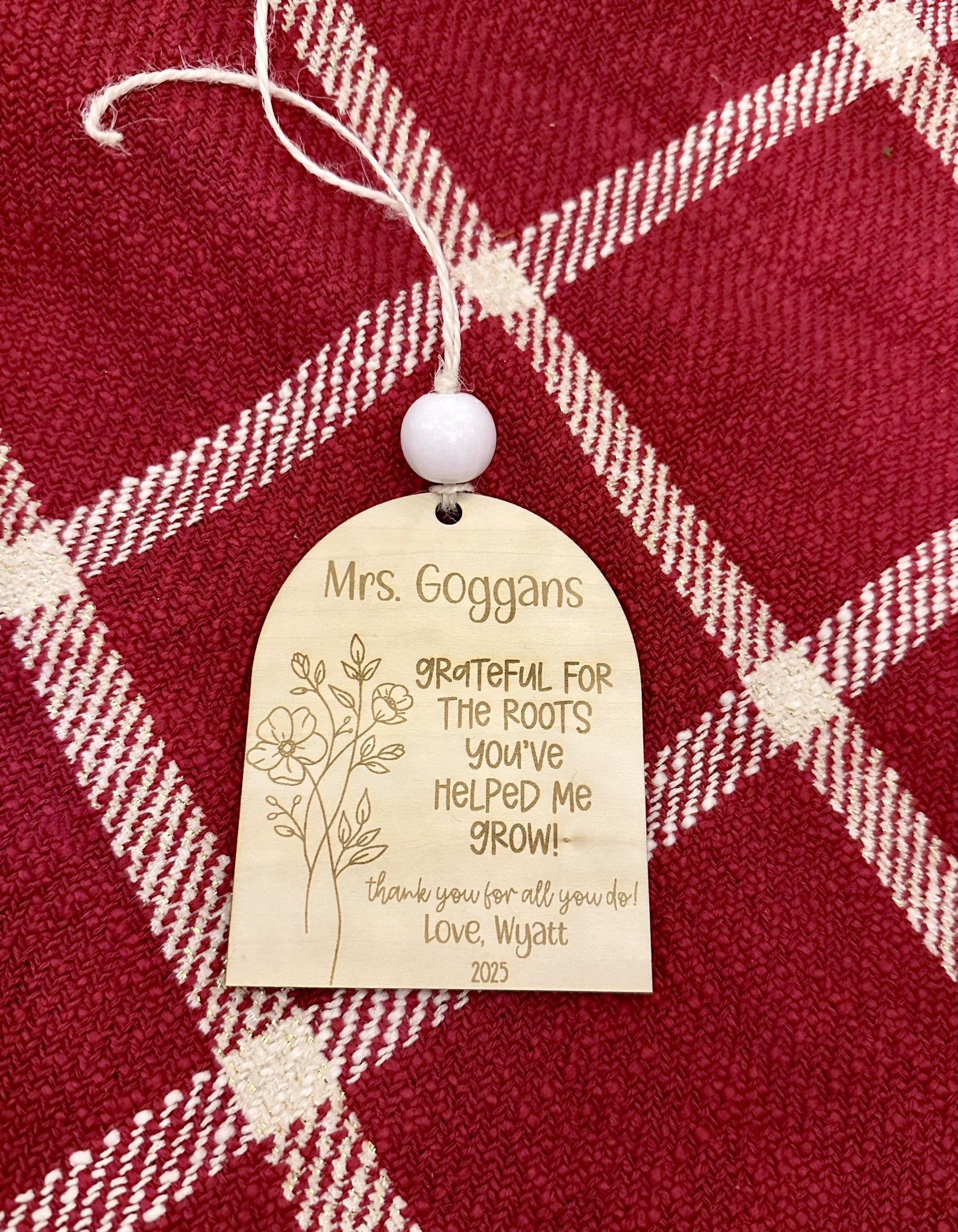 Teacher Christmas Ornament, personalized teacher gift, teacher Christmas gift