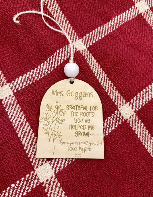 Teacher Christmas Ornament, personalized teacher gift, teacher Christmas gift