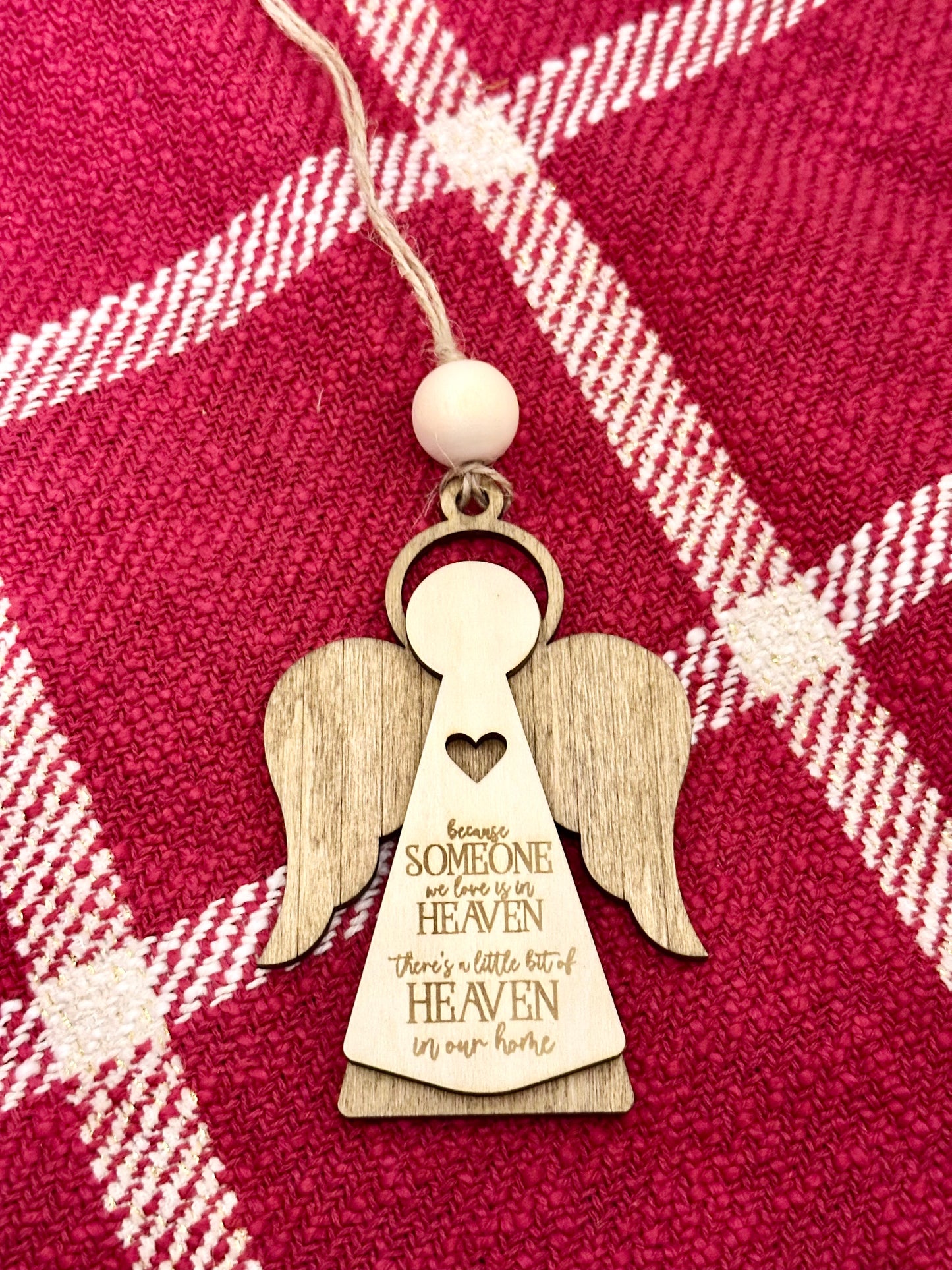 Angel Christmas Ornament, Memorial Hanging Ornament, Christmas ornament