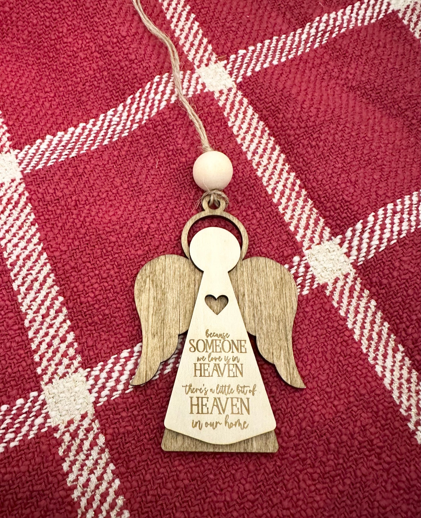 Angel Christmas Ornament, Memorial Hanging Ornament, Christmas ornament