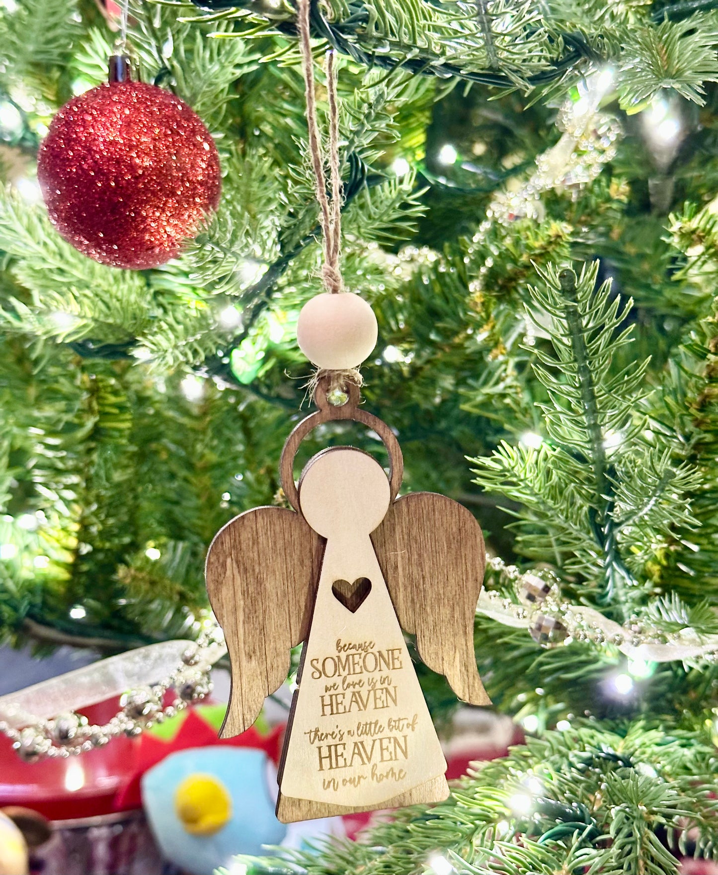 Angel Christmas Ornament, Memorial Hanging Ornament, Christmas ornament