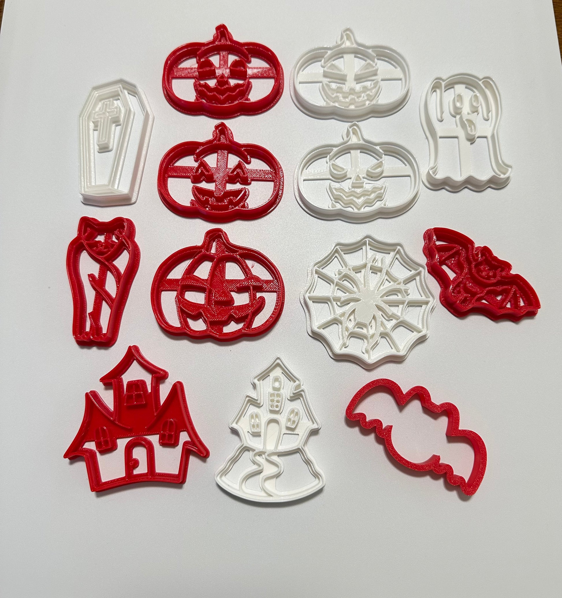 Halloween cookie cutters/ stamp set of 13
