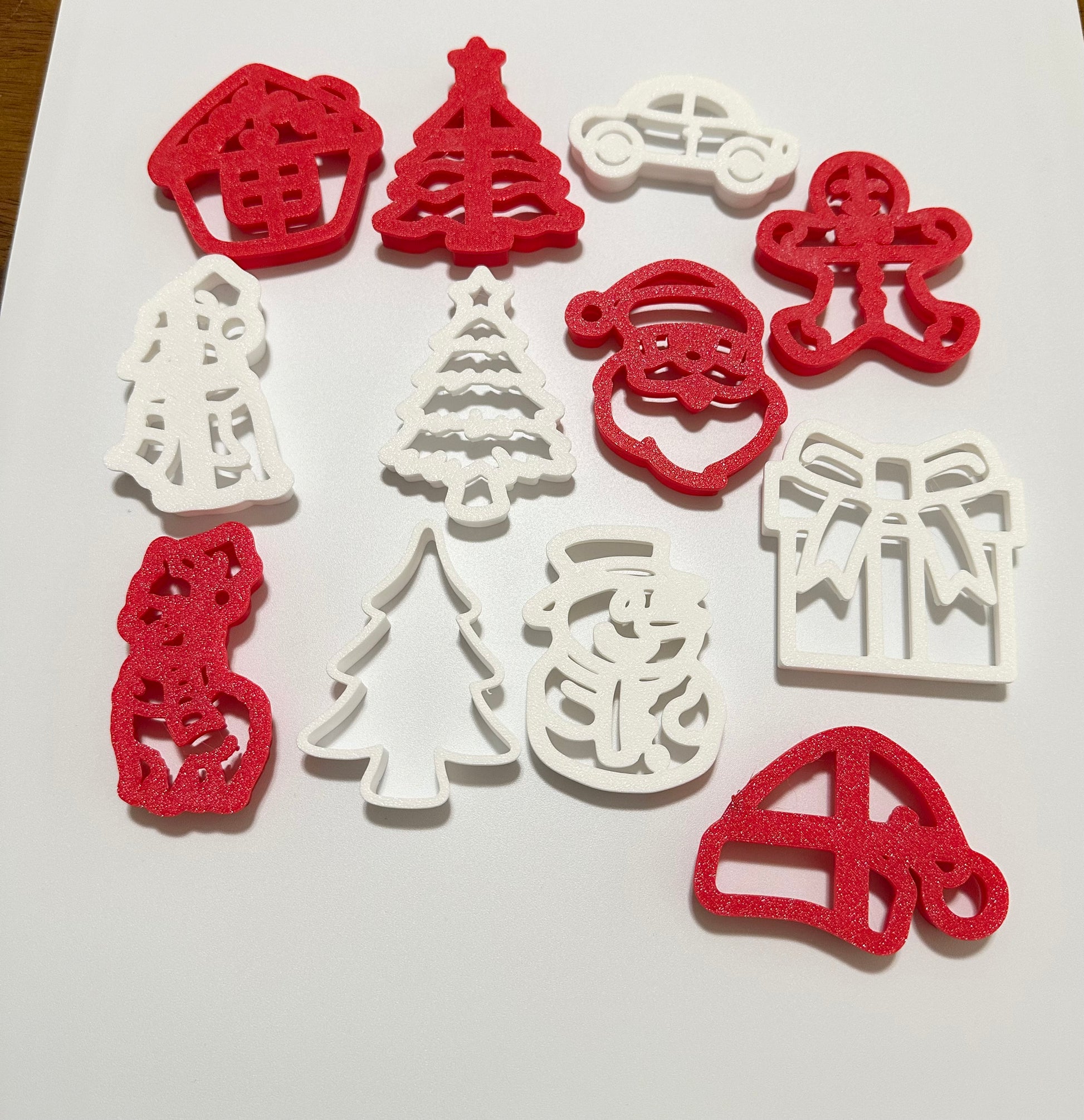 Christmas bundle cookie cutter/stamps/ set of 12