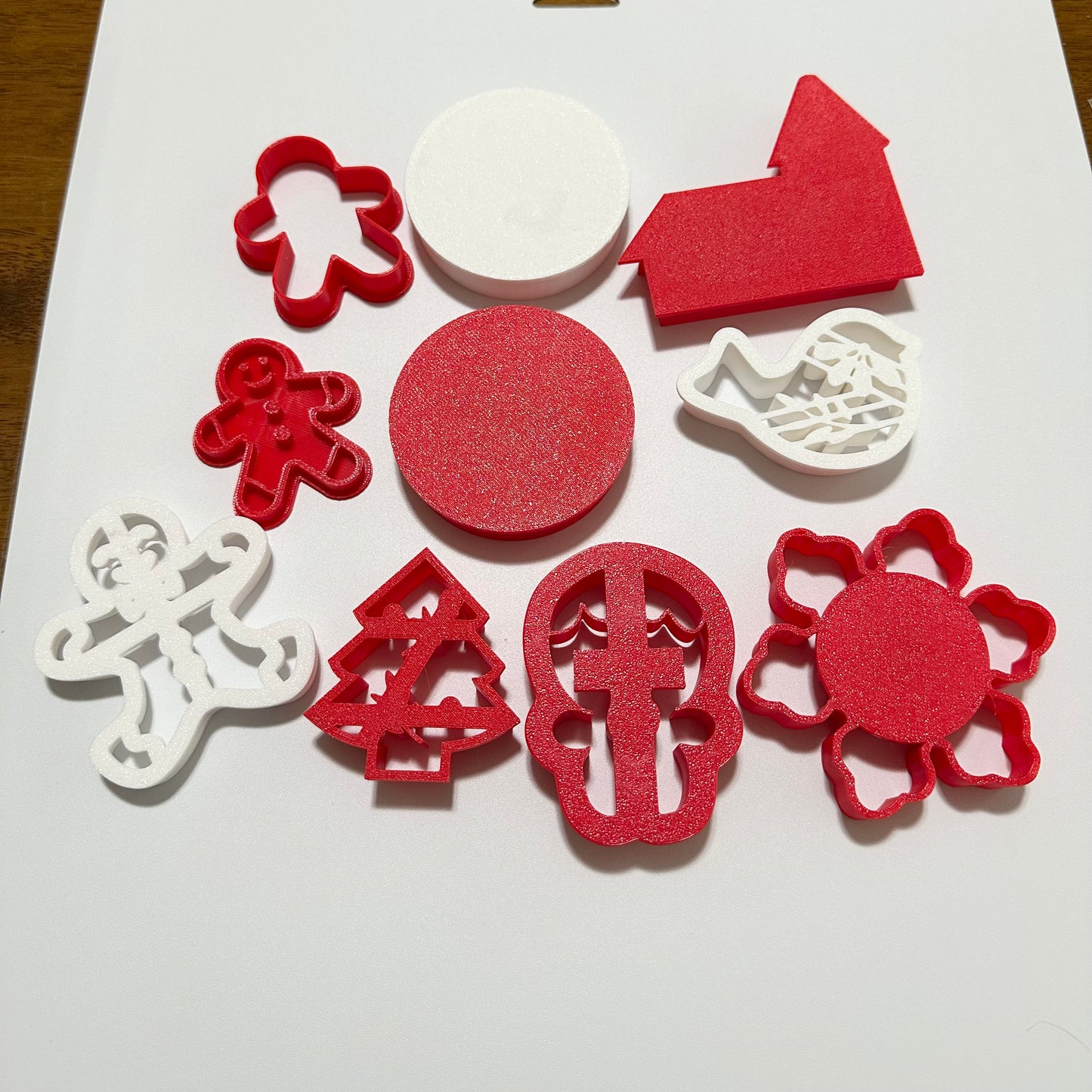 Christmas cookie cutters/ stamp/ set of 10