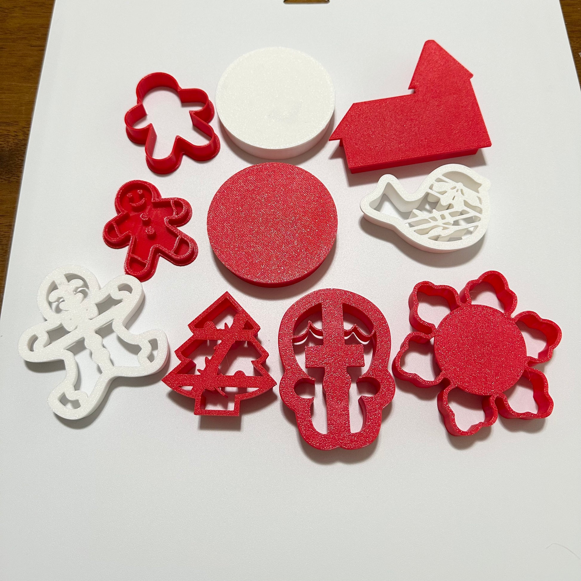 Christmas cookie cutters/ stamp/ set of 10