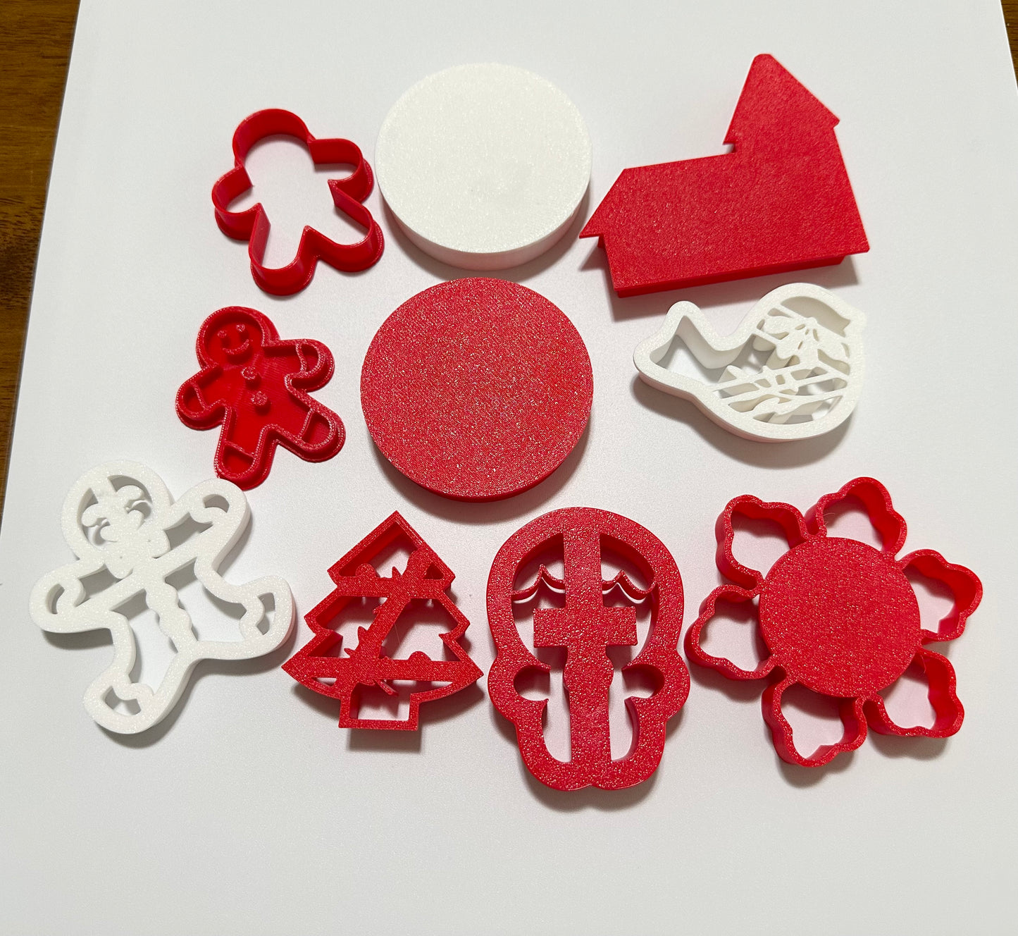 Christmas cookie cutters/ stamp/ set of 10