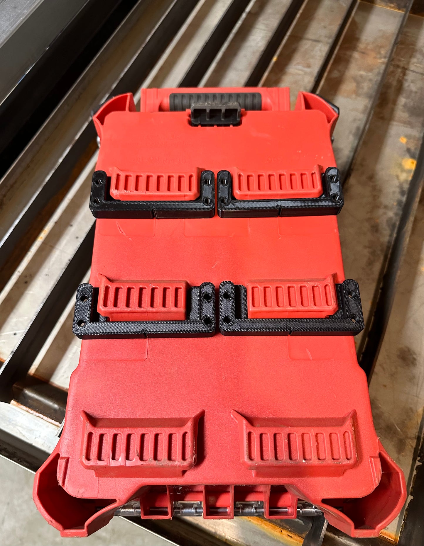 Flat Double wall mounts for Milwaukee Packout 3D Printed