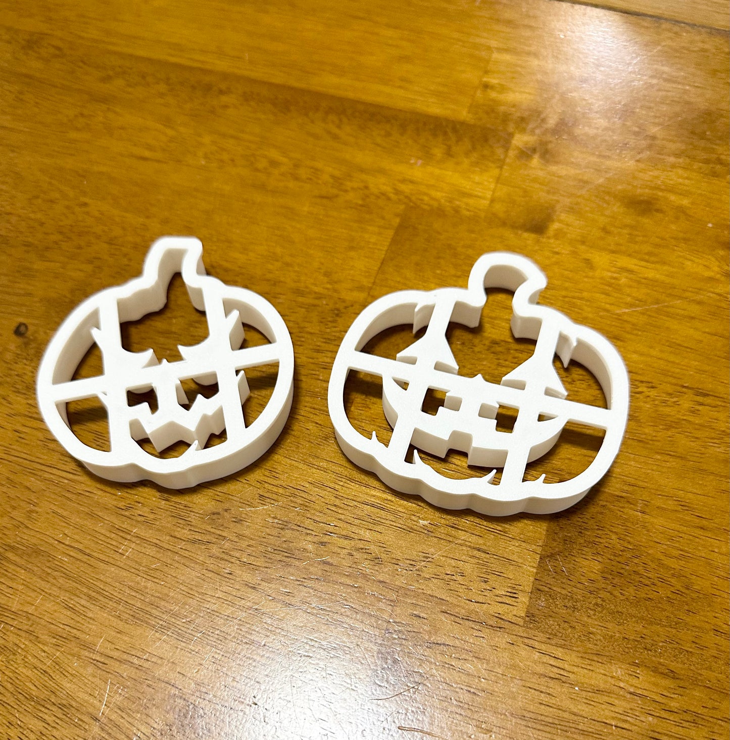 Halloween jack o' lantern set of 2 cookie cutter/stamps