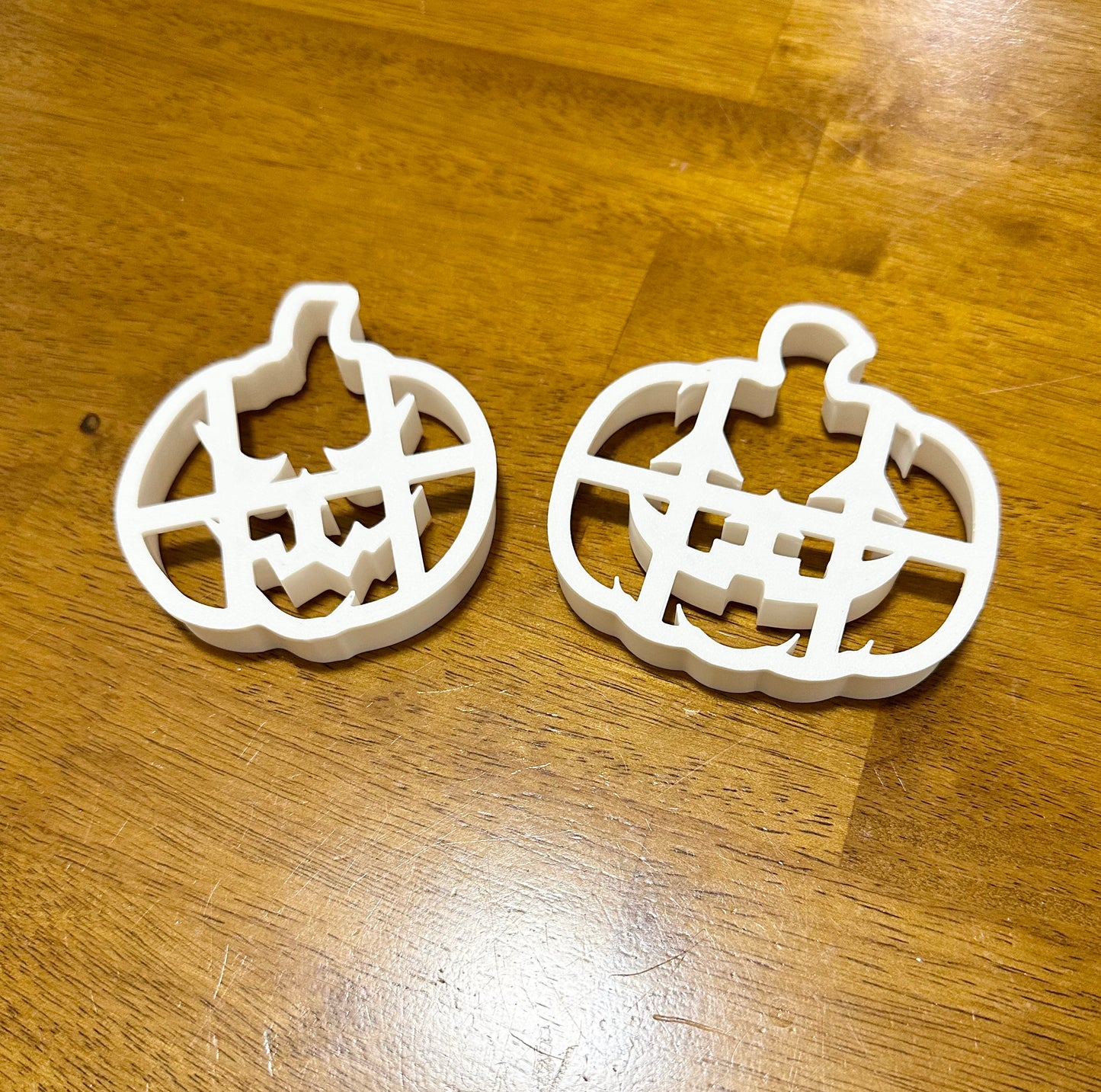 Halloween jack o' lantern set of 2 cookie cutter/stamps