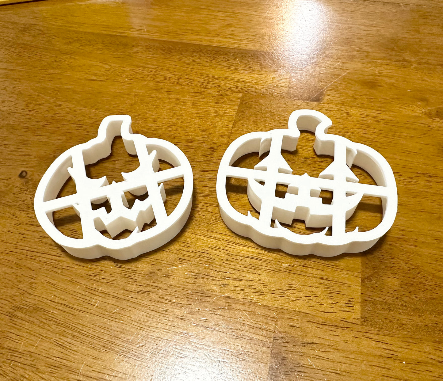 Halloween jack o' lantern set of 2 cookie cutter/stamps