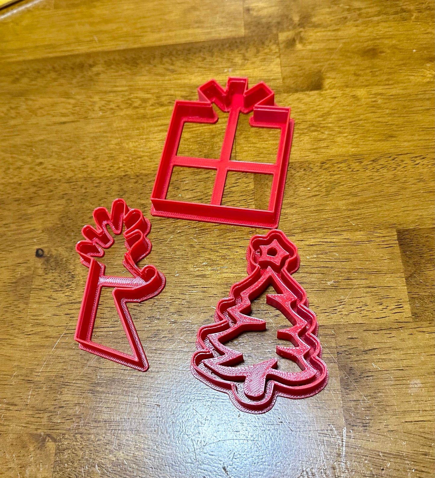 Christmas bundle cookie cutter/stamps/ present, reindeer, Christmas tree