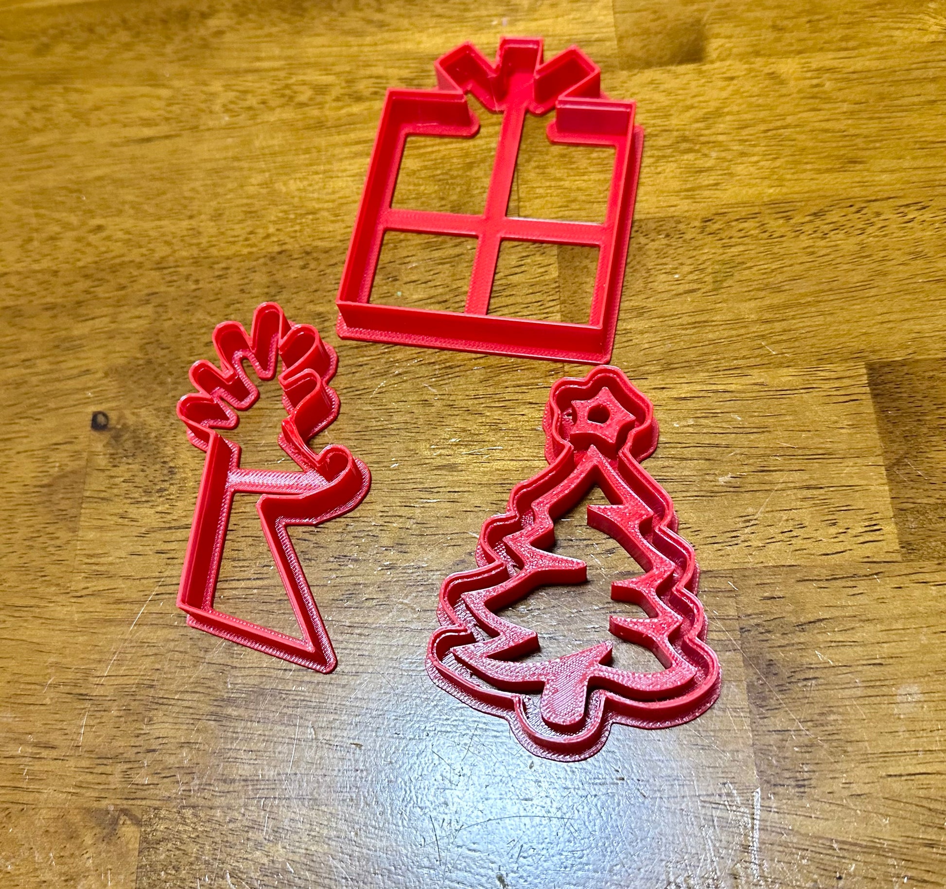 Christmas bundle cookie cutter/stamps/ present, reindeer, Christmas tree