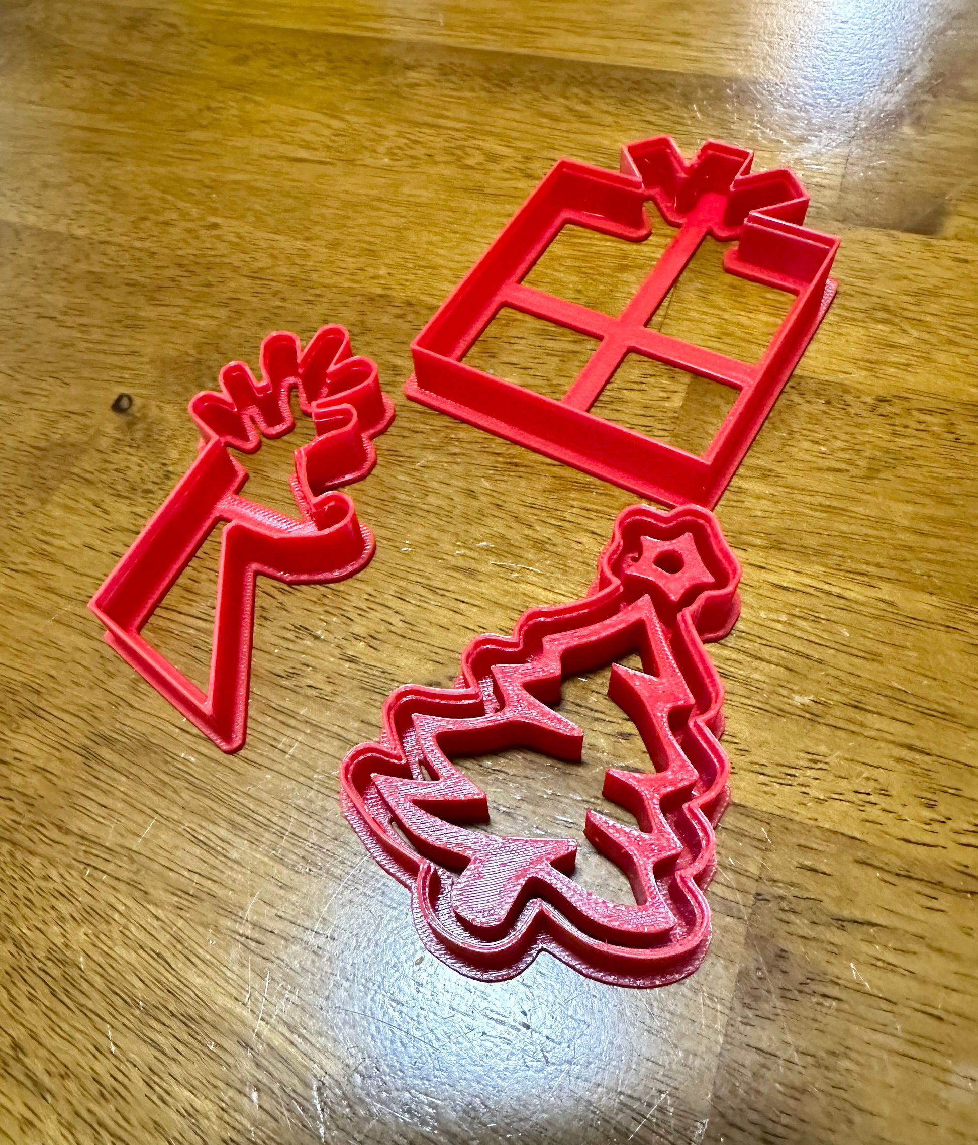 Christmas bundle cookie cutter/stamps/ present, reindeer, Christmas tree