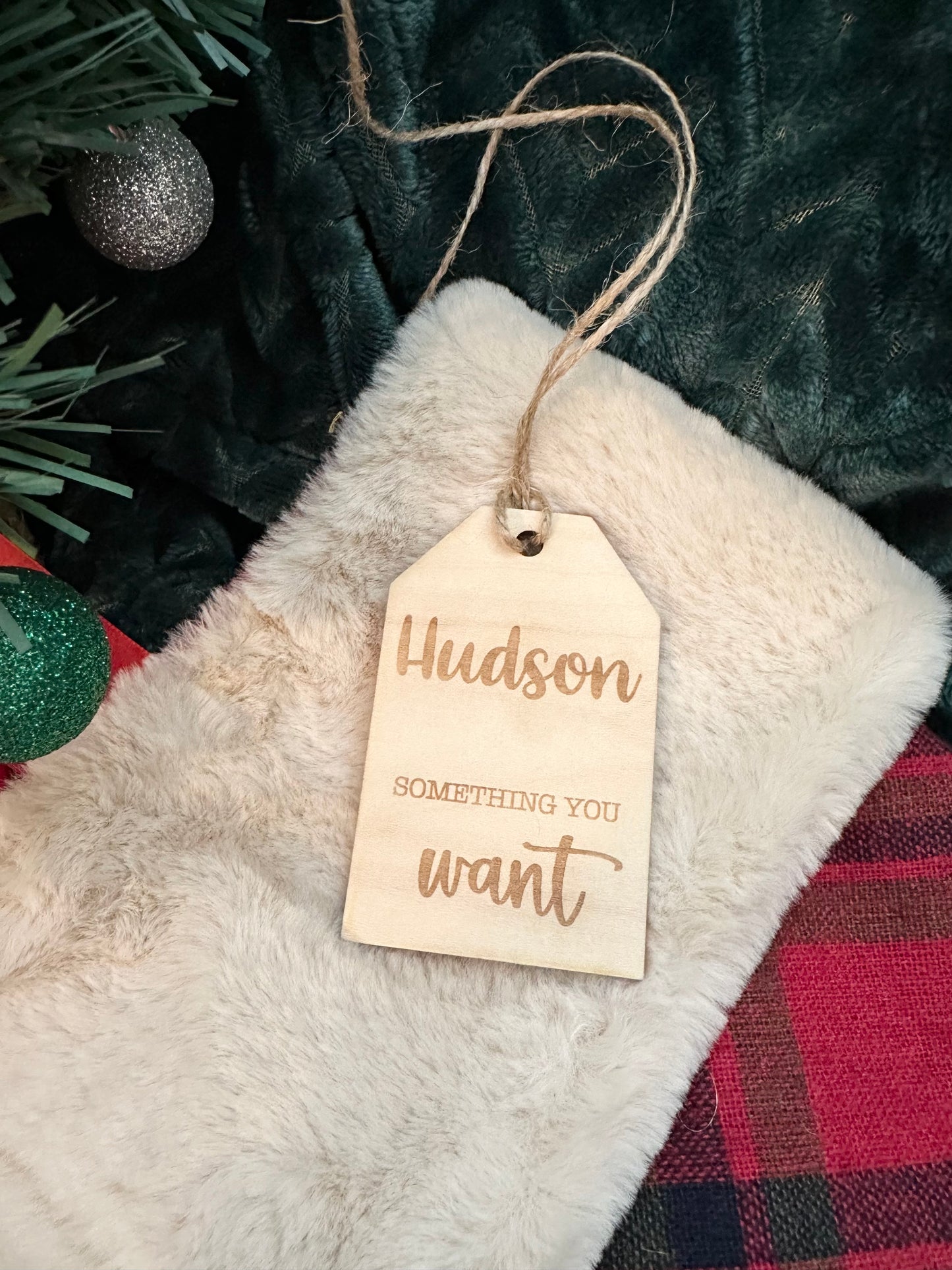 Personalized Gift Tag/ Something you want/Something you need/Something to Read/Something to Wear