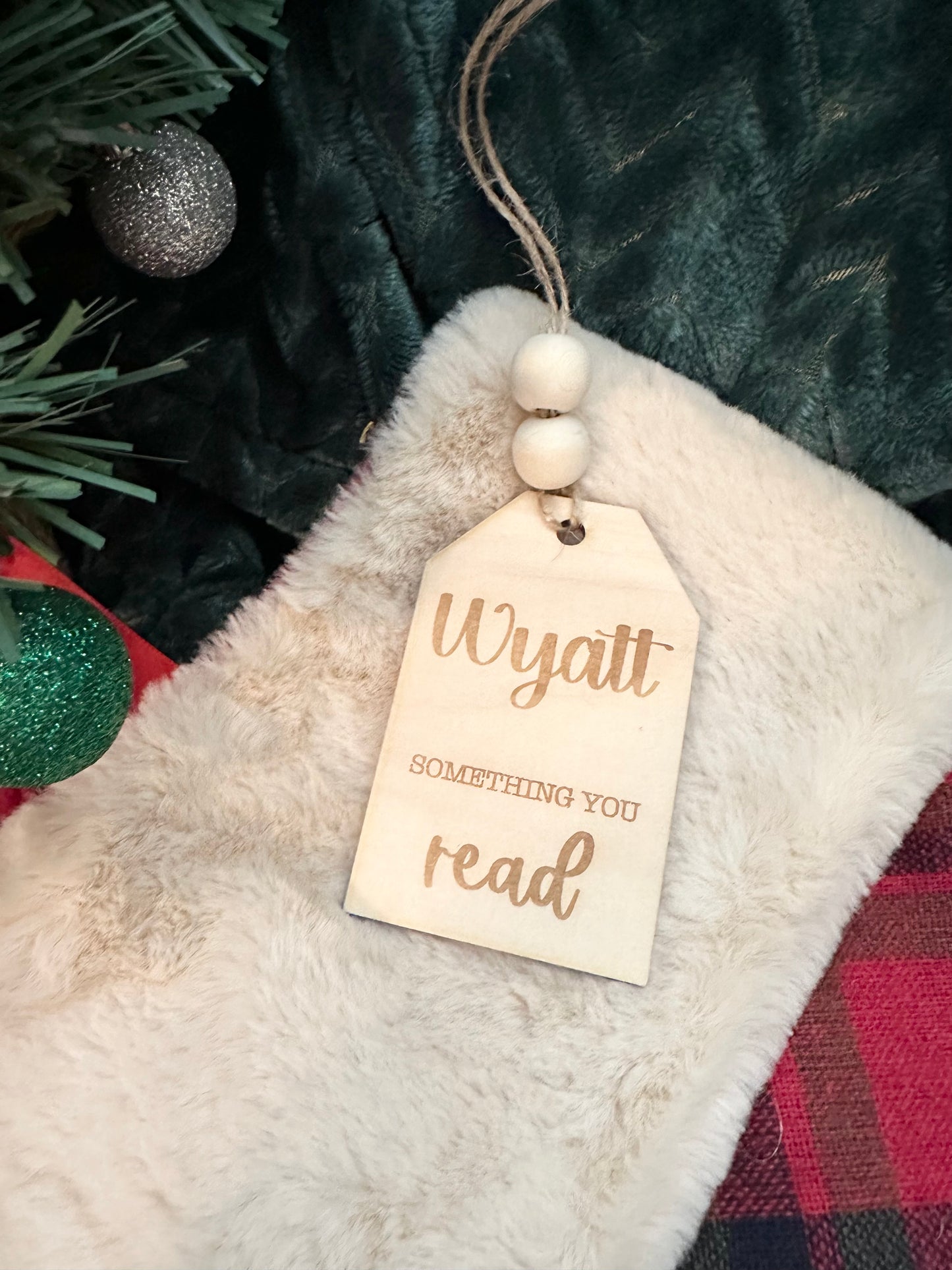 Personalized Gift Tag/ Something you want/Something you need/Something to Read/Something to Wear