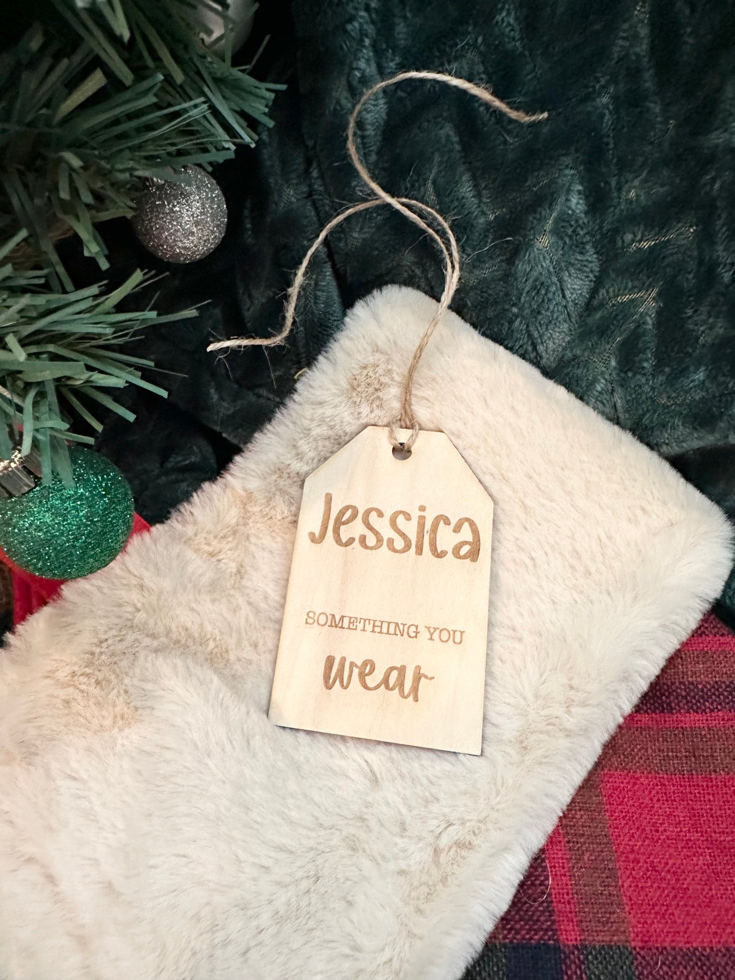 Personalized Gift Tag/ Something you want/Something you need/Something to Read/Something to Wear