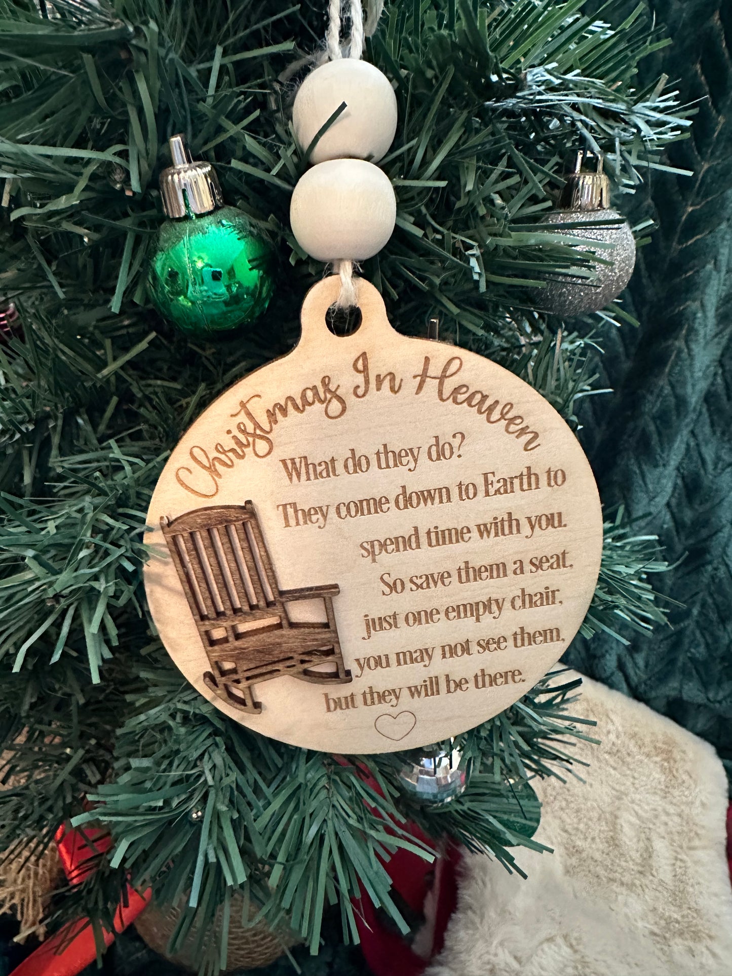 Christmas In Heaven Ornament/ Memorial Ornament