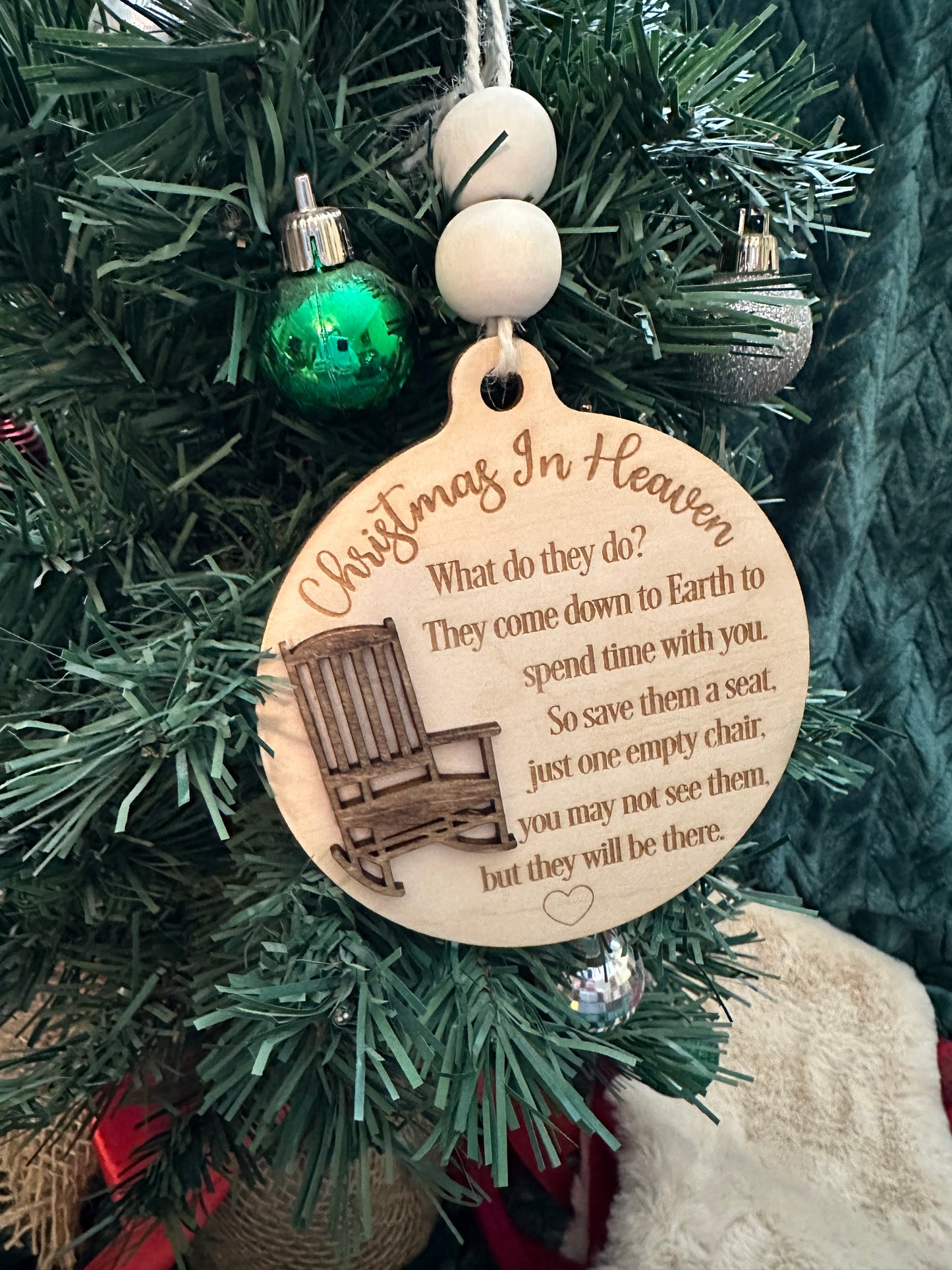 Christmas In Heaven Ornament/ Memorial Ornament