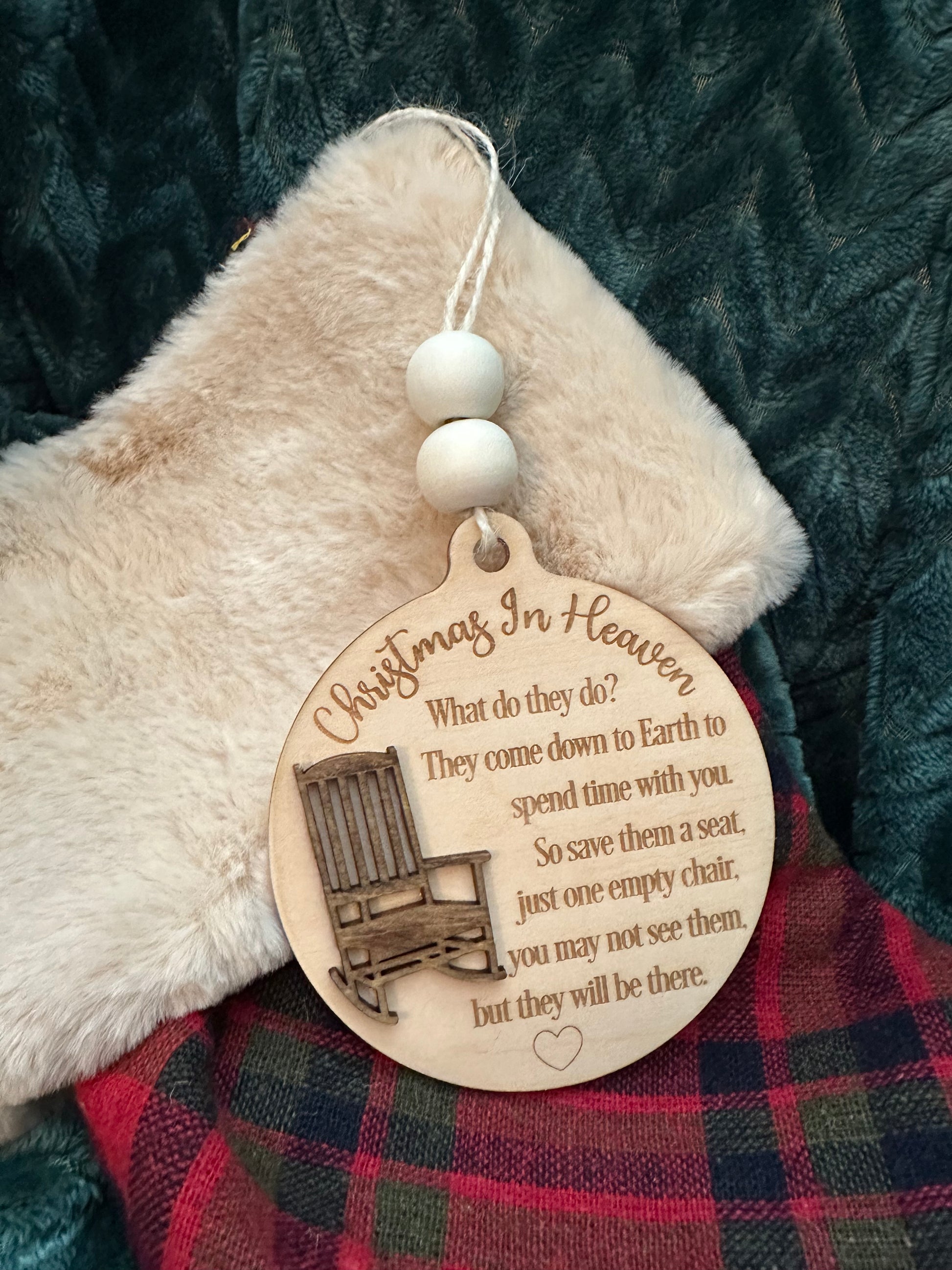 Christmas In Heaven Ornament/ Memorial Ornament