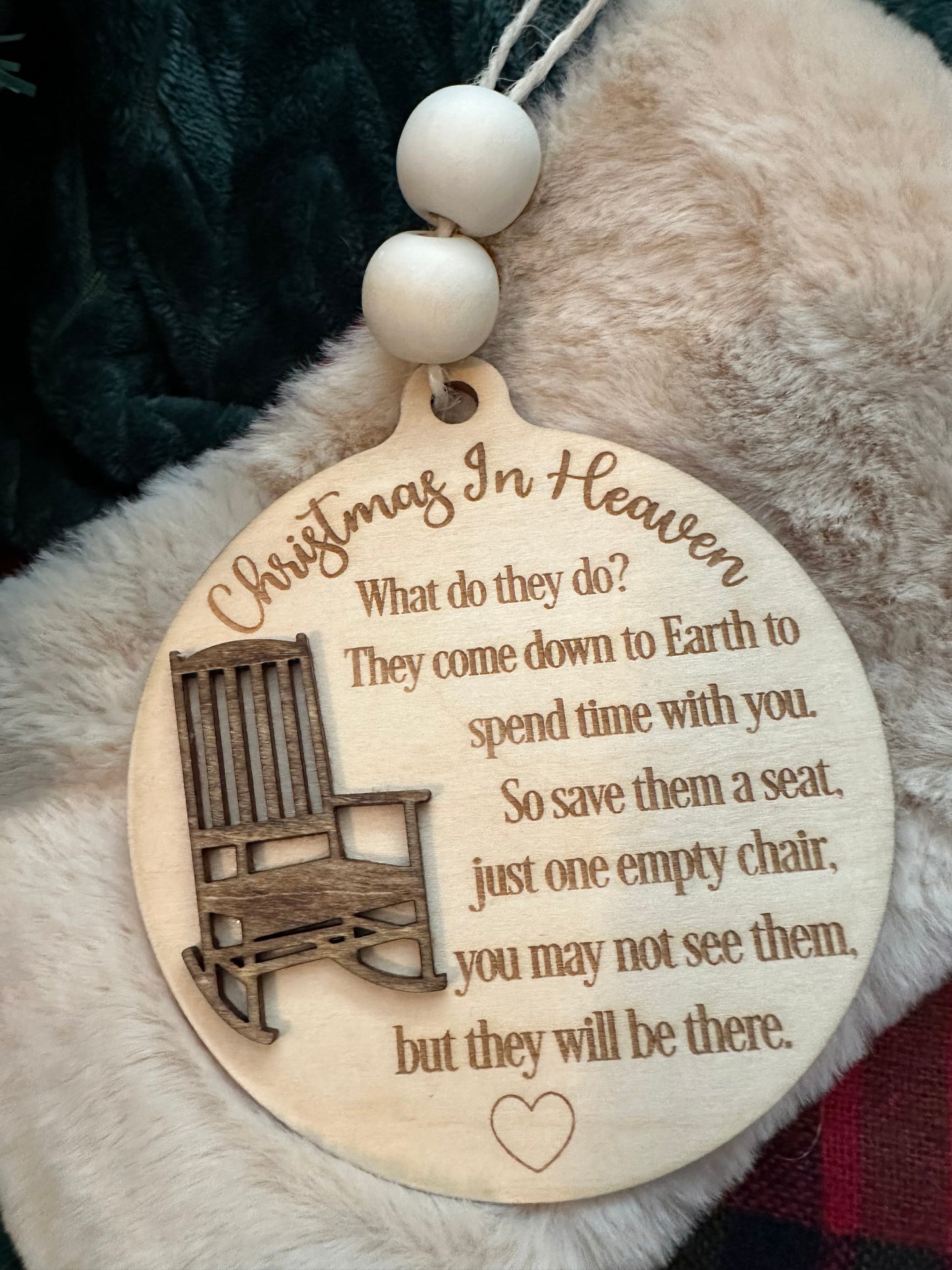 Christmas In Heaven Ornament/ Memorial Ornament