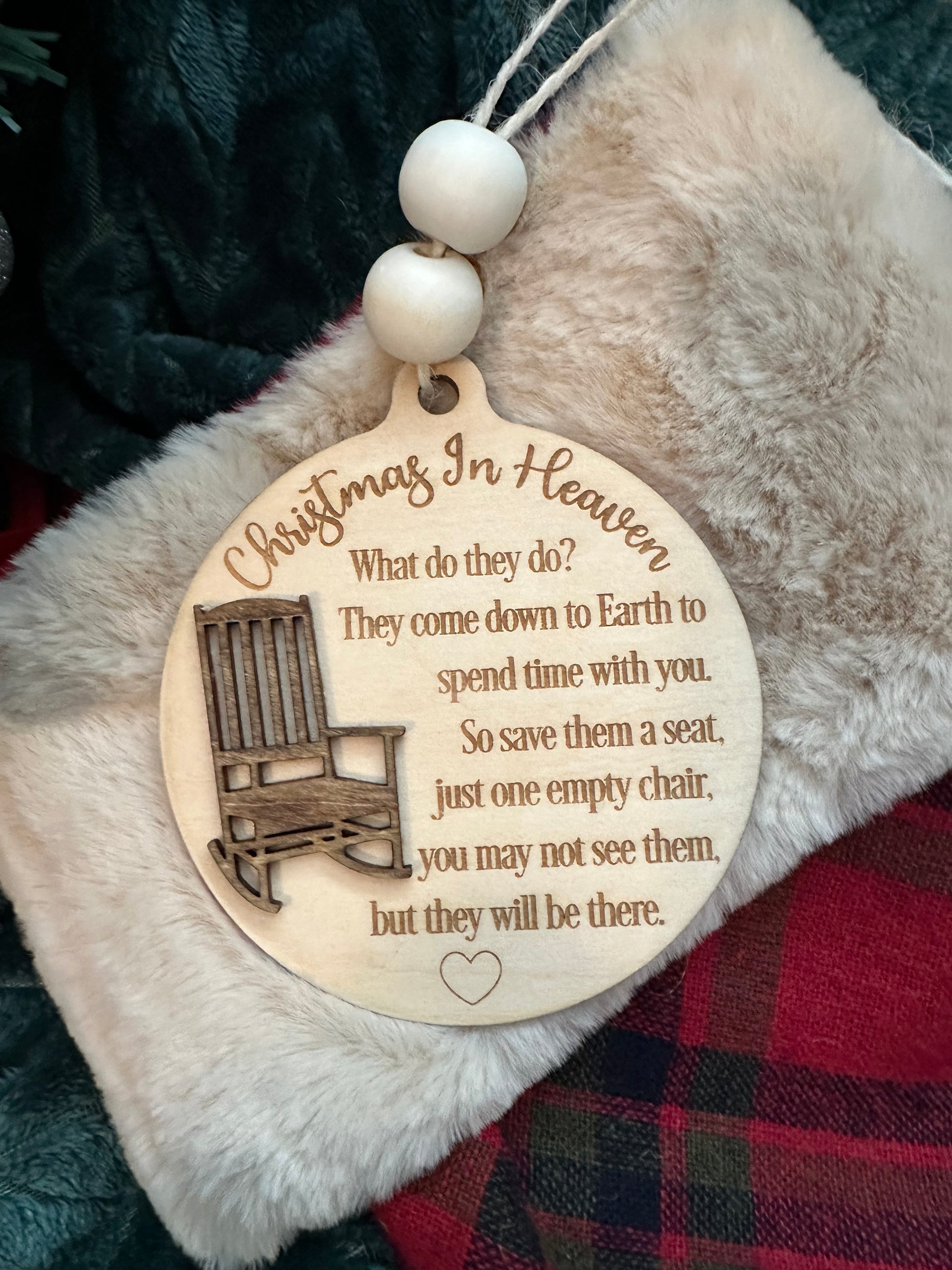 Christmas In Heaven Ornament/ Memorial Ornament