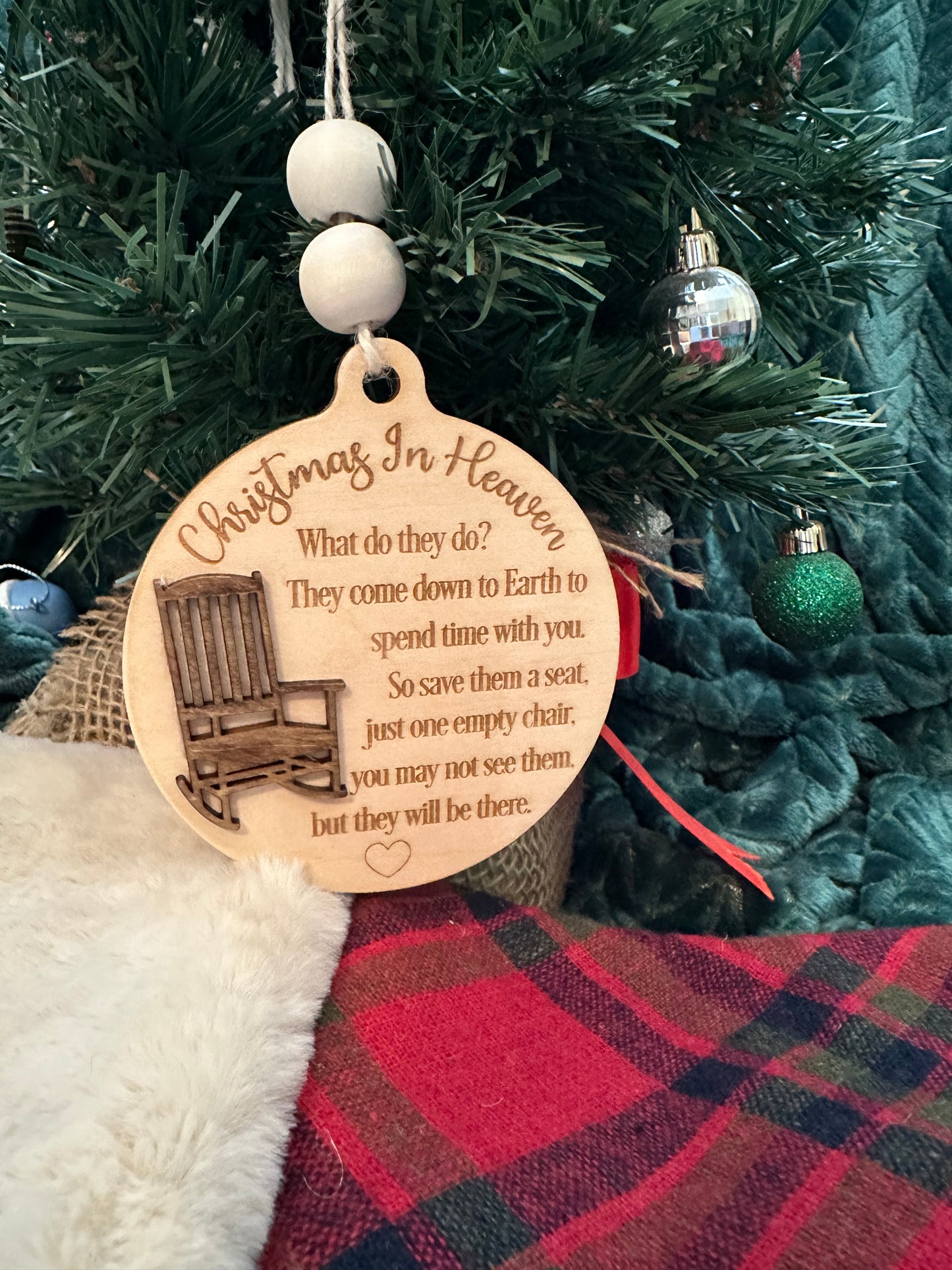 Christmas In Heaven Ornament/ Memorial Ornament