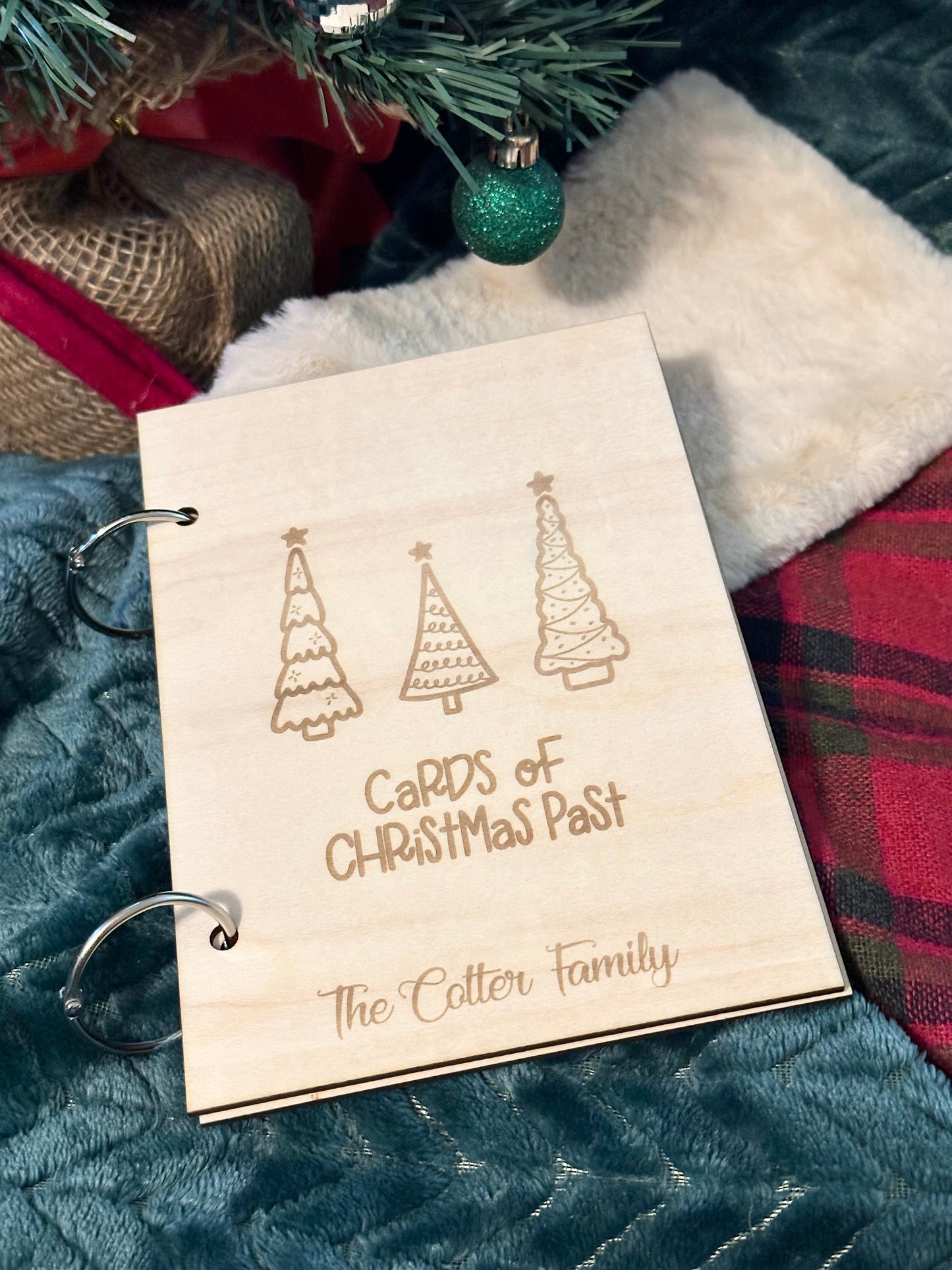 Christmas Card Keeper/ Wood Christmas Card Holder/ Wedding Card Holder/ Cards of Christmas Past/ Card Holder