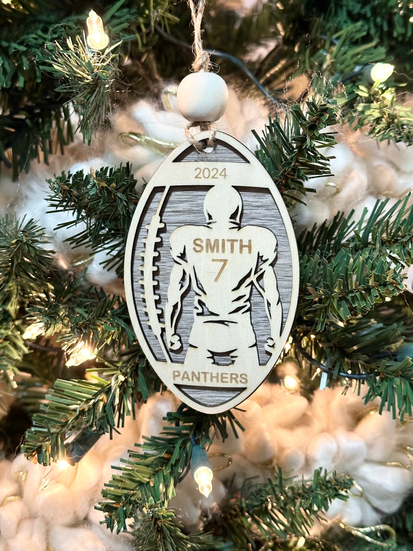 Personalized Custom Football Ornament/Kids/Senior Night