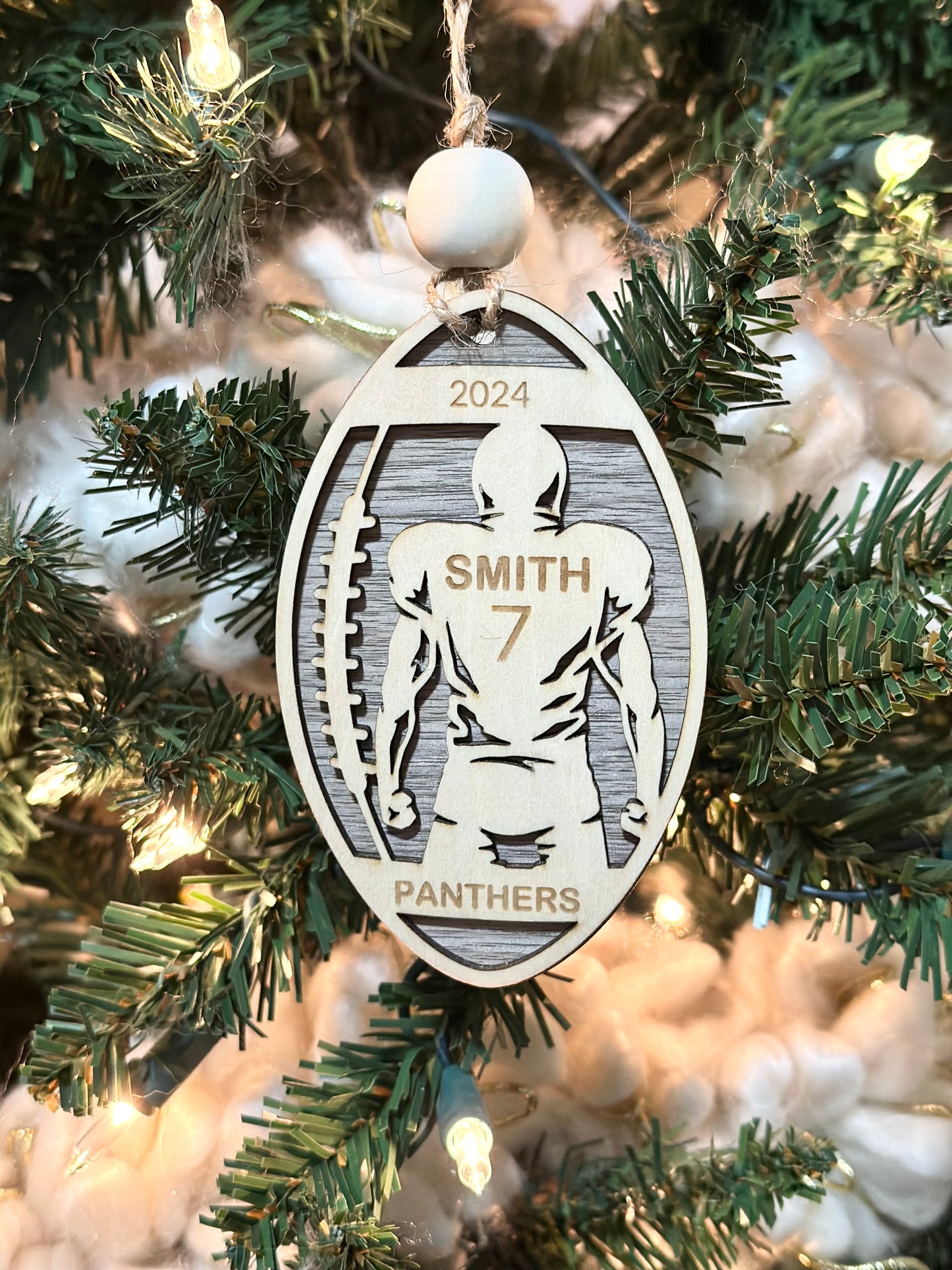 Personalized Custom Football Ornament/Kids/Senior Night