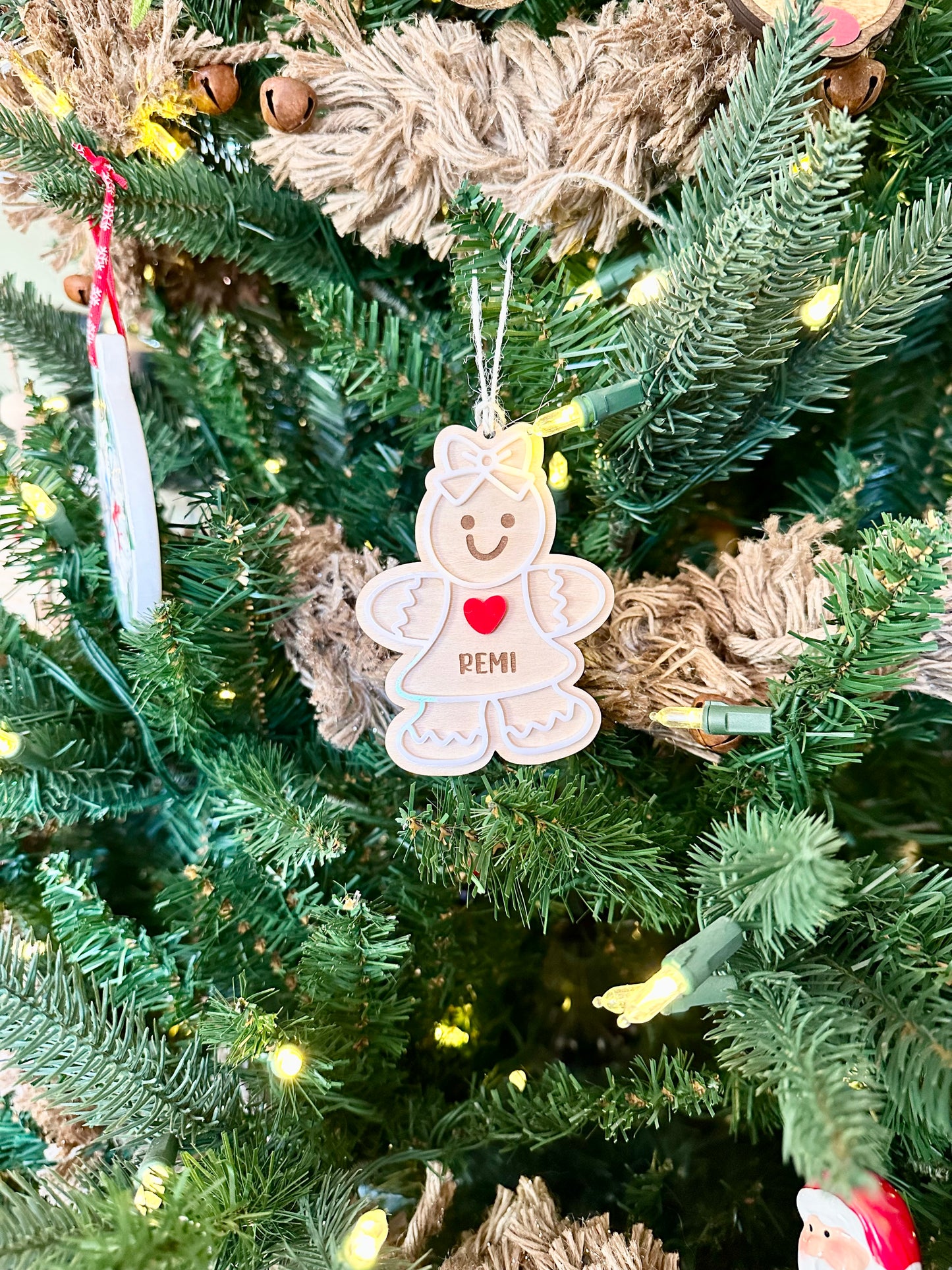 Personalized Kids Gingerbread Ornament/Gingerbread Family Ornament