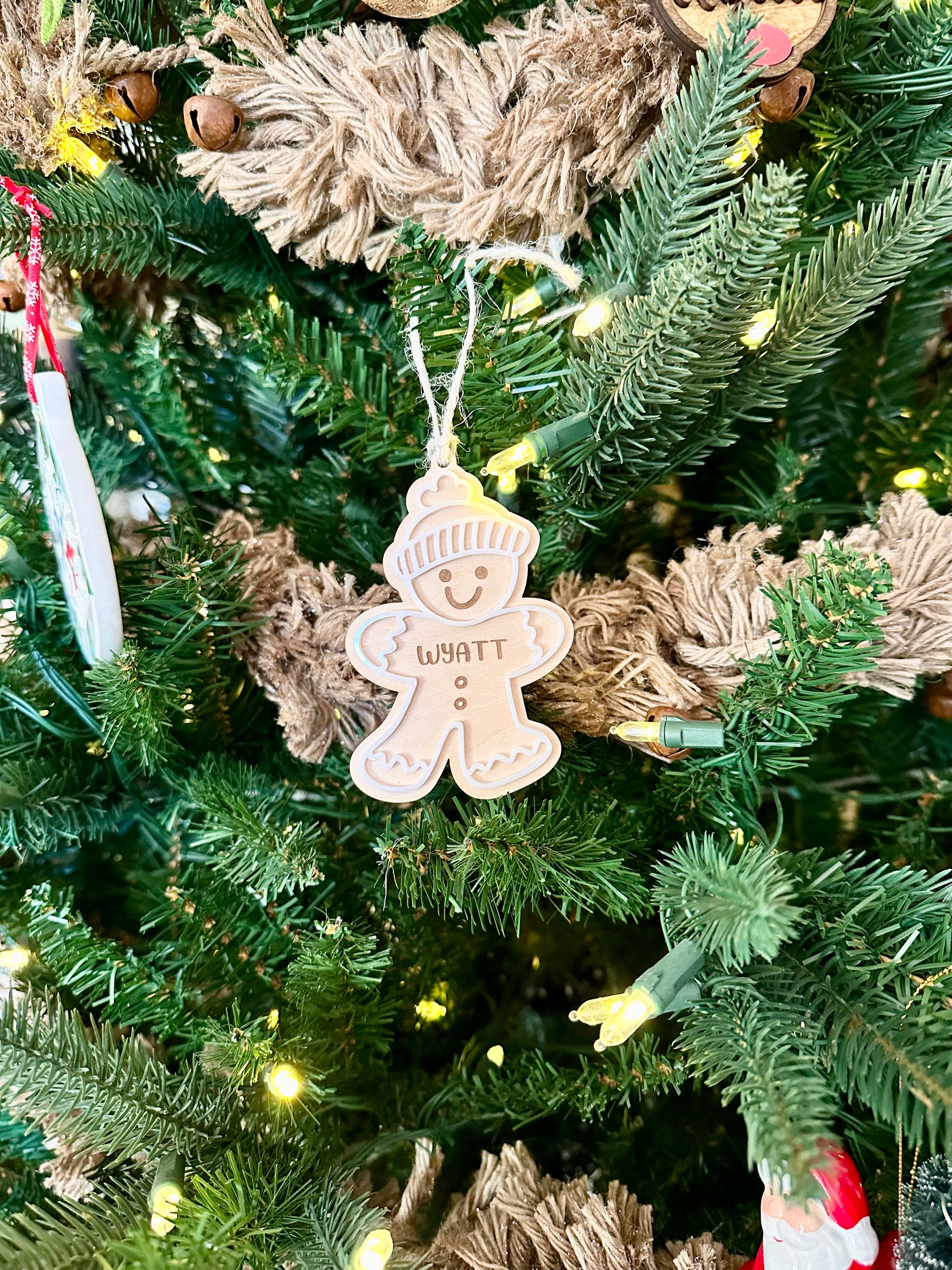 Personalized Kids Gingerbread Ornament/Gingerbread Family Ornament