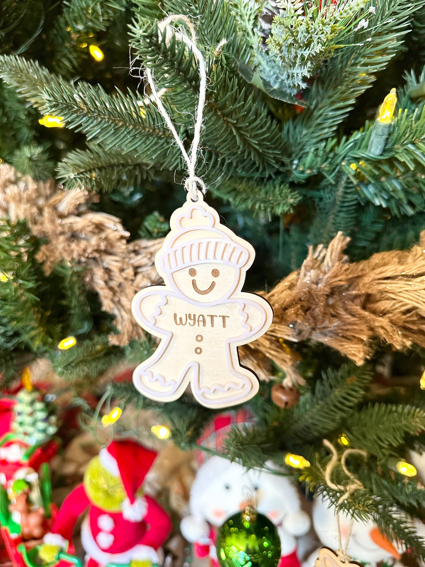 Personalized Kids Gingerbread Ornament/Gingerbread Family Ornament